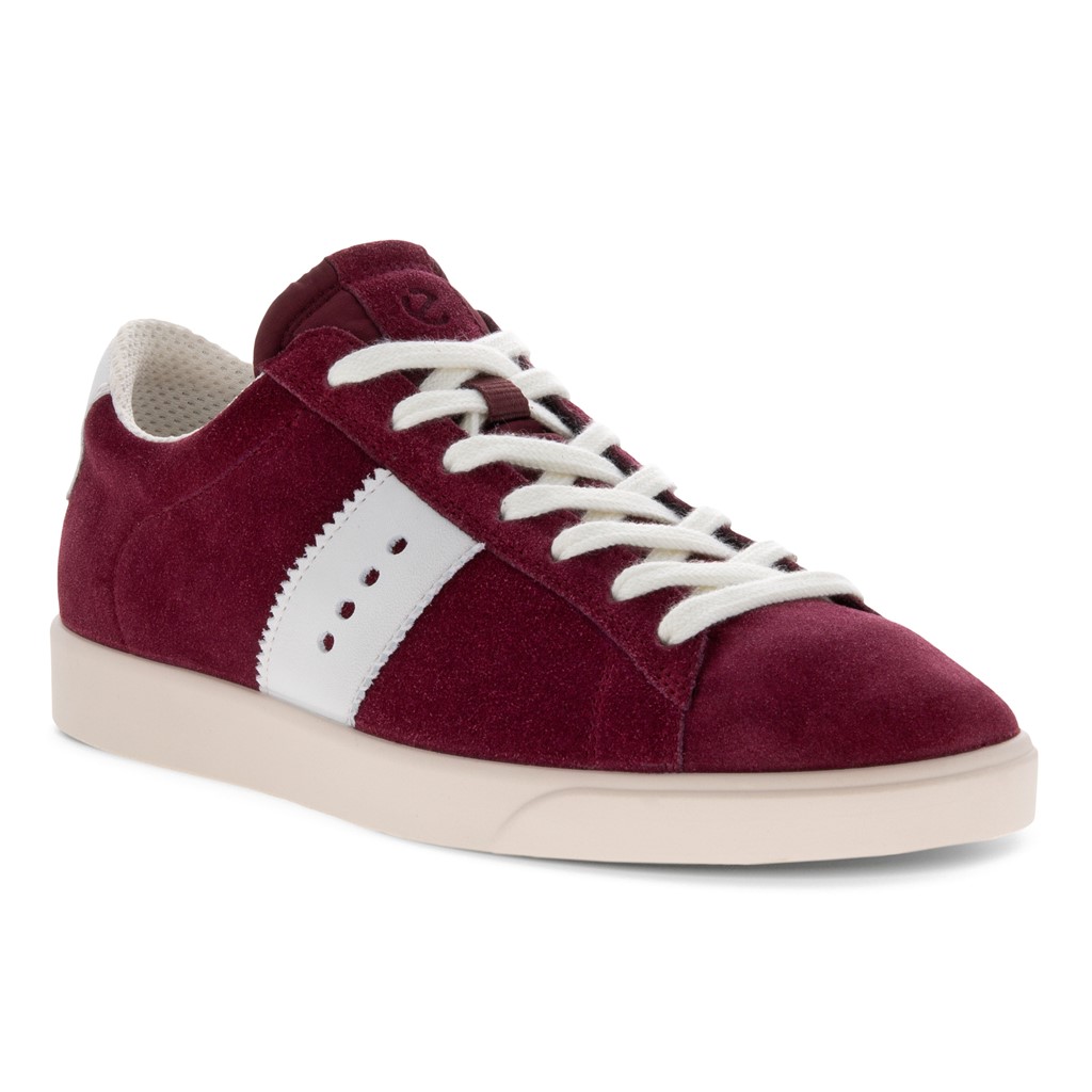 Ecco Street Lite - Red suede leather
