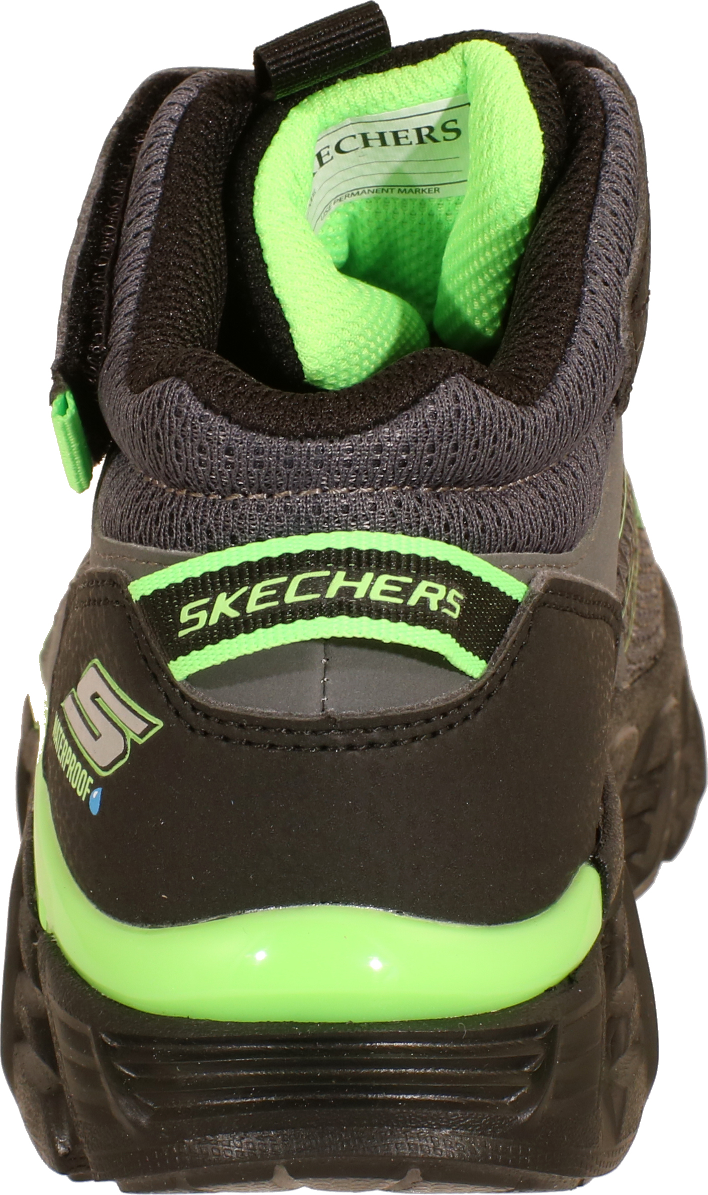 Skechers Tech-Grip - Charcoal / Schwarz / Limette Synthetik