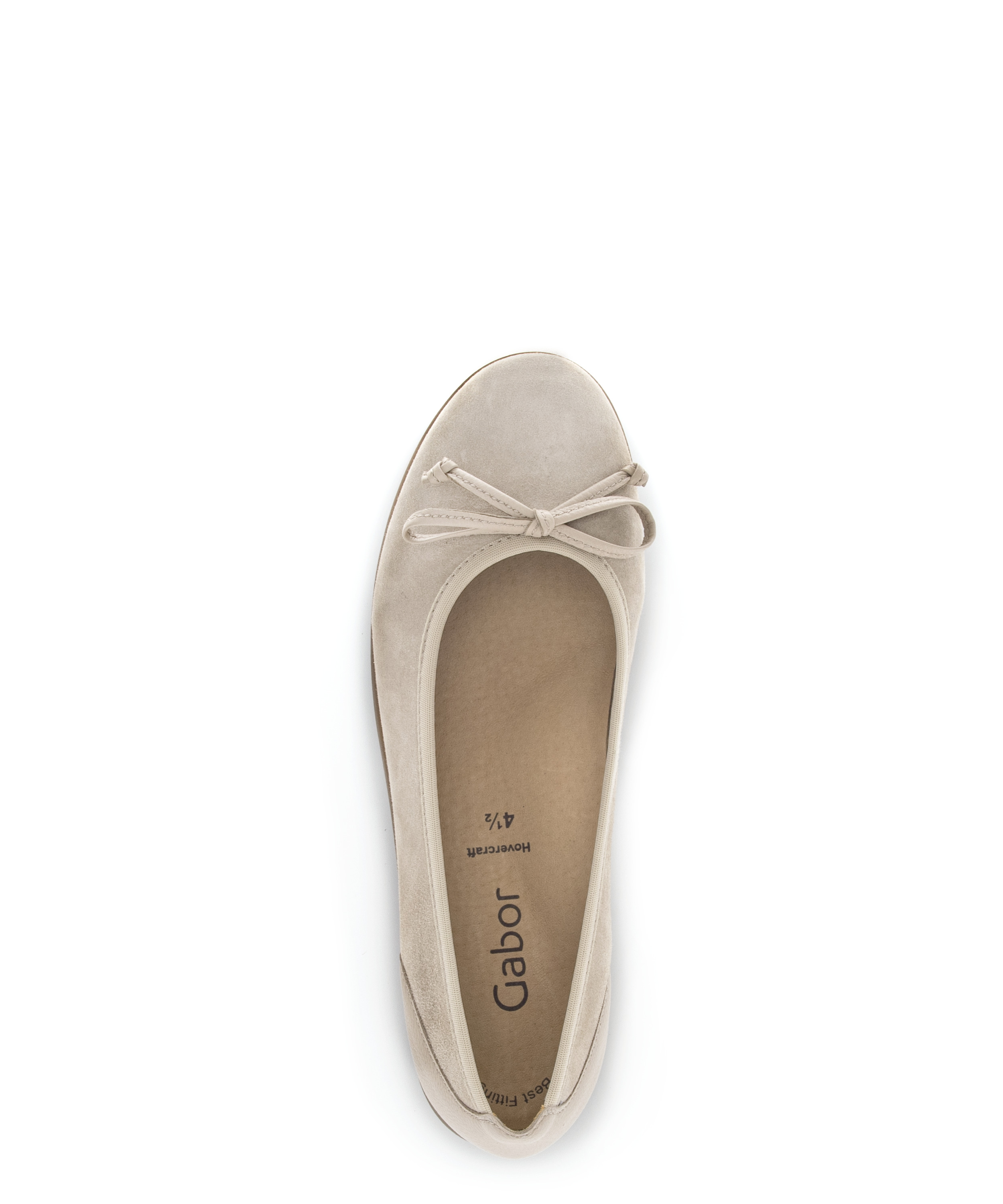 Gabor Shoes Ballerina - Beige suede leather