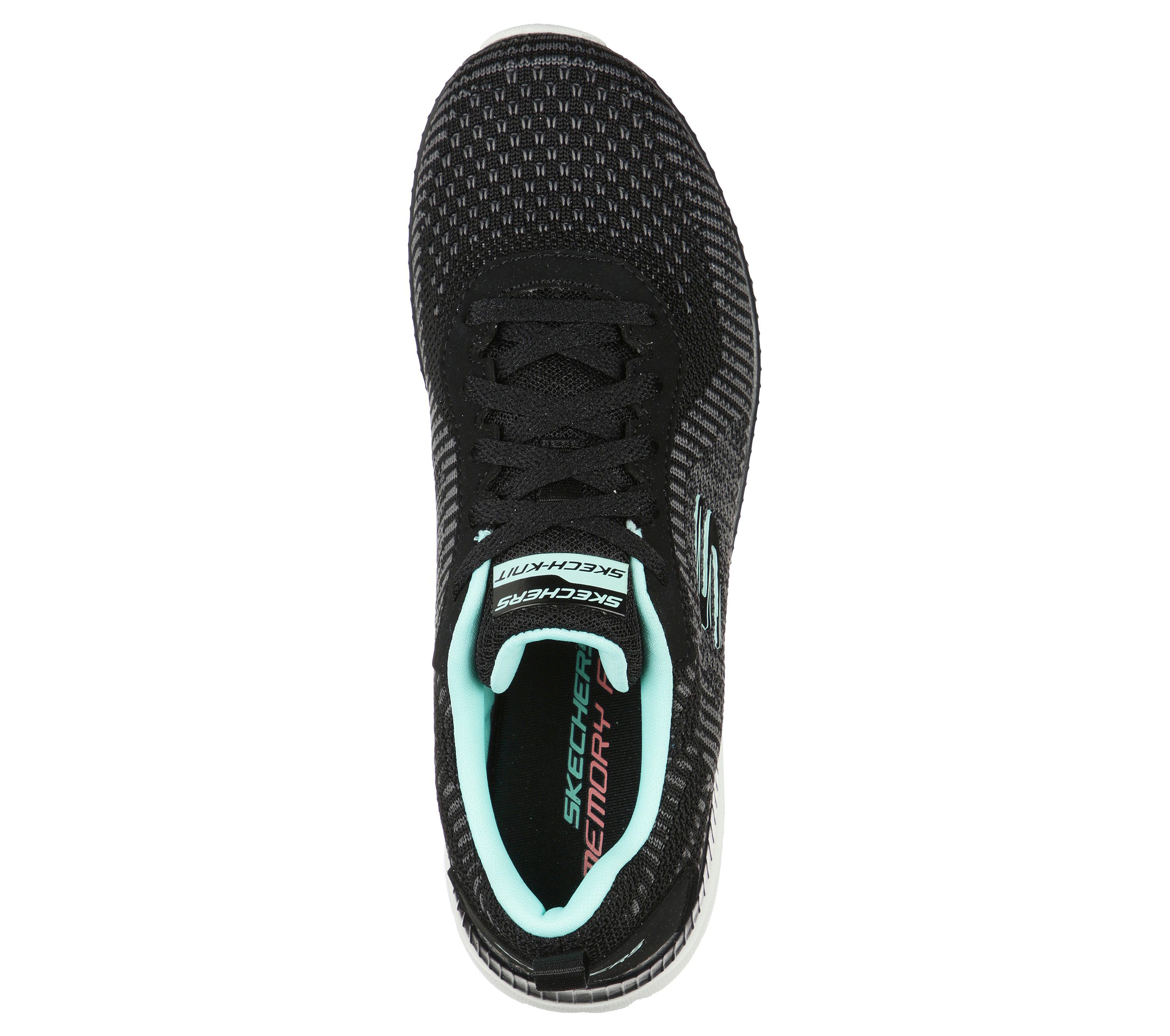 Skechers Bountiful - Purist - Black / Turquoise Polyester