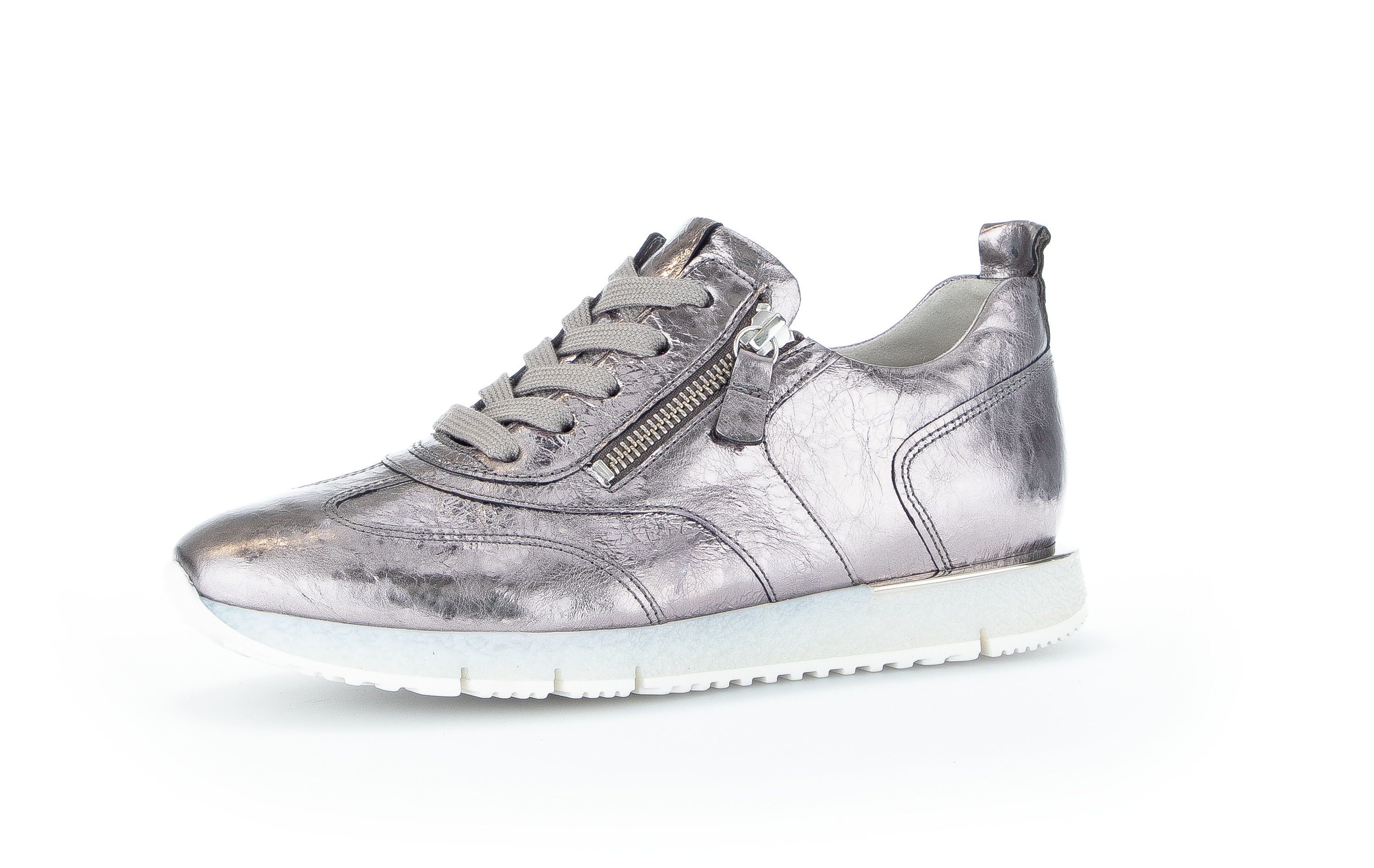 Sneaker Silver smooth leather