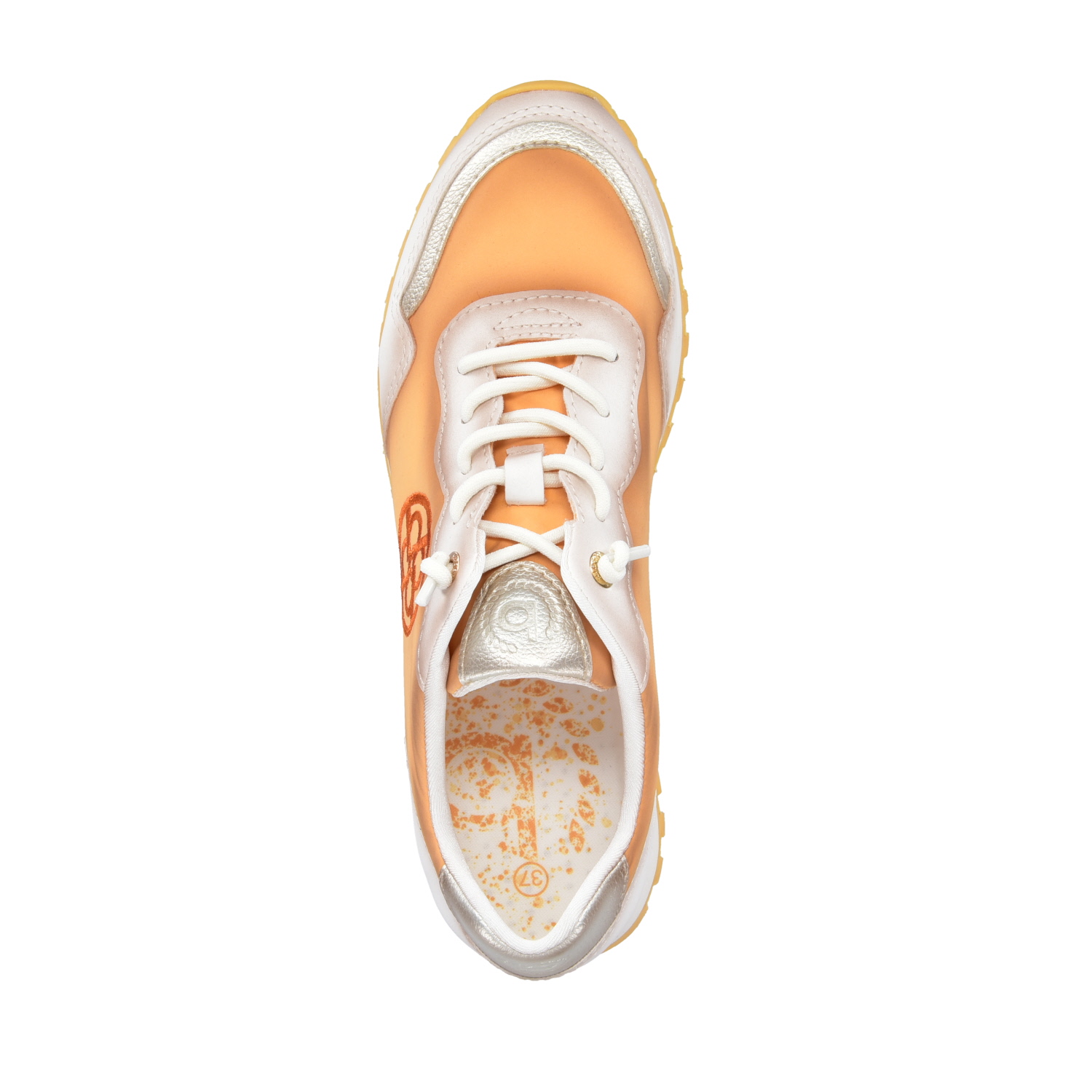 Siena - Offwhite / Orange Leather/Synthetic