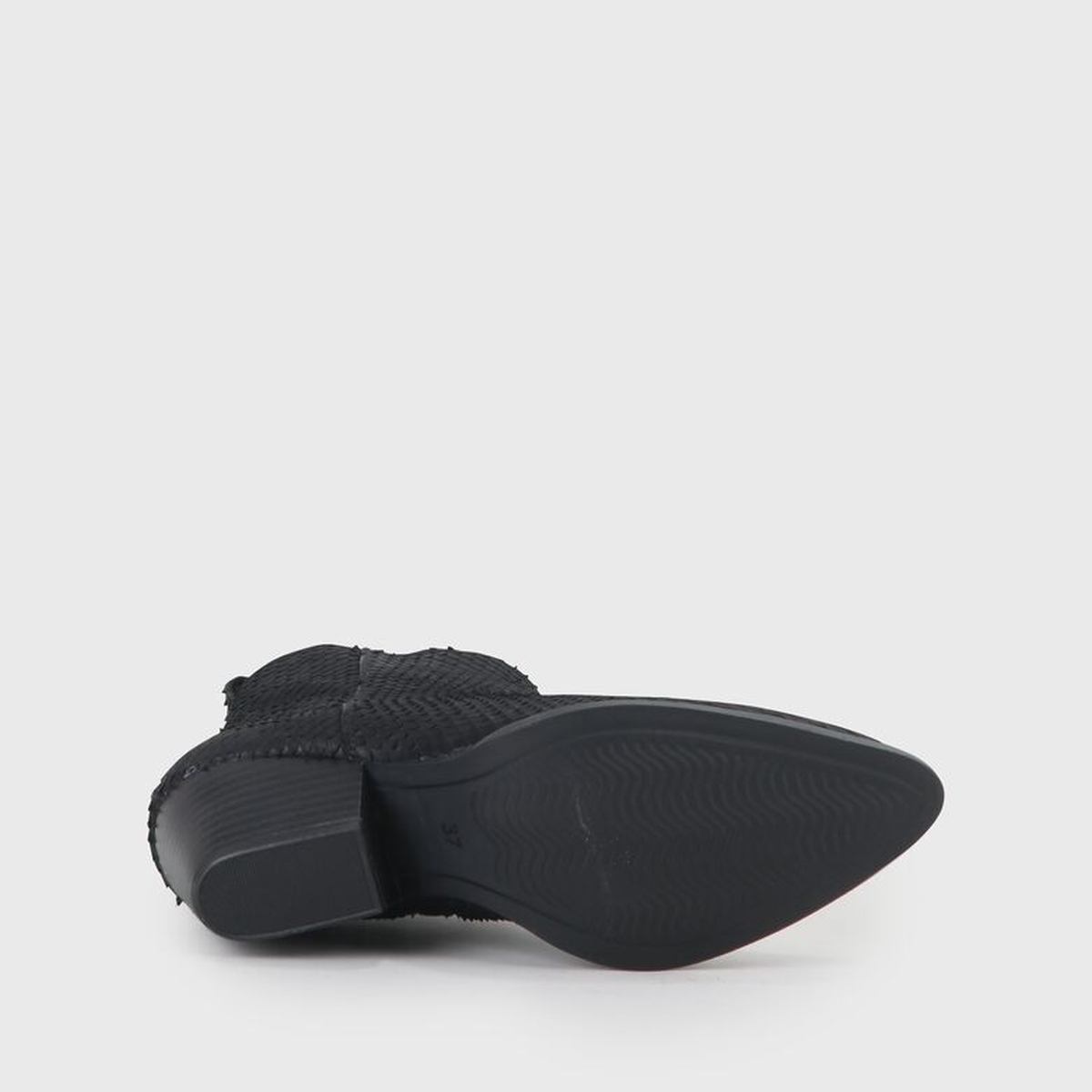 Buffalo Milana - Ankle-Boot - Snake - Black Boxcalf leather