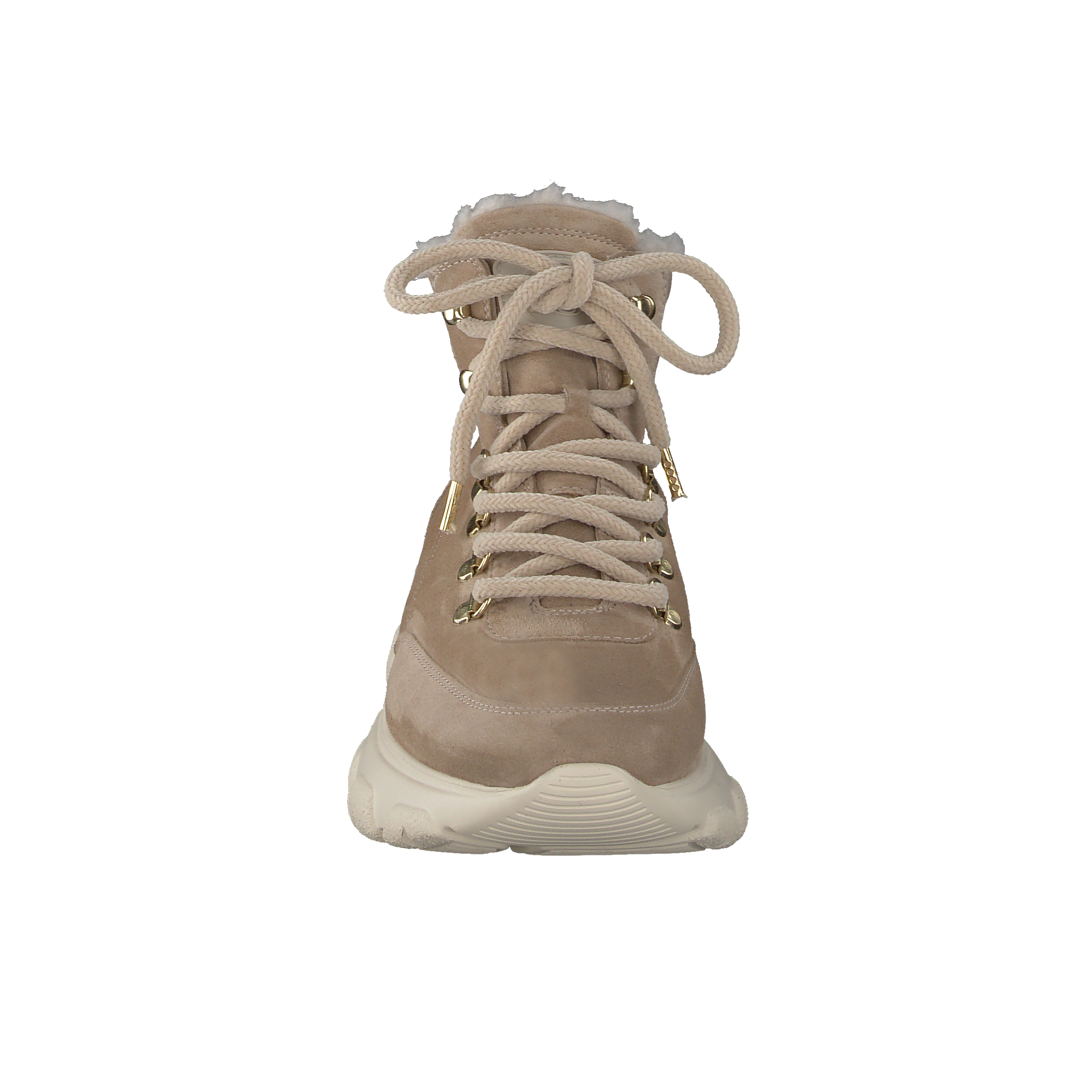 Paul Green Hightop-Sneaker - Beige suede leather