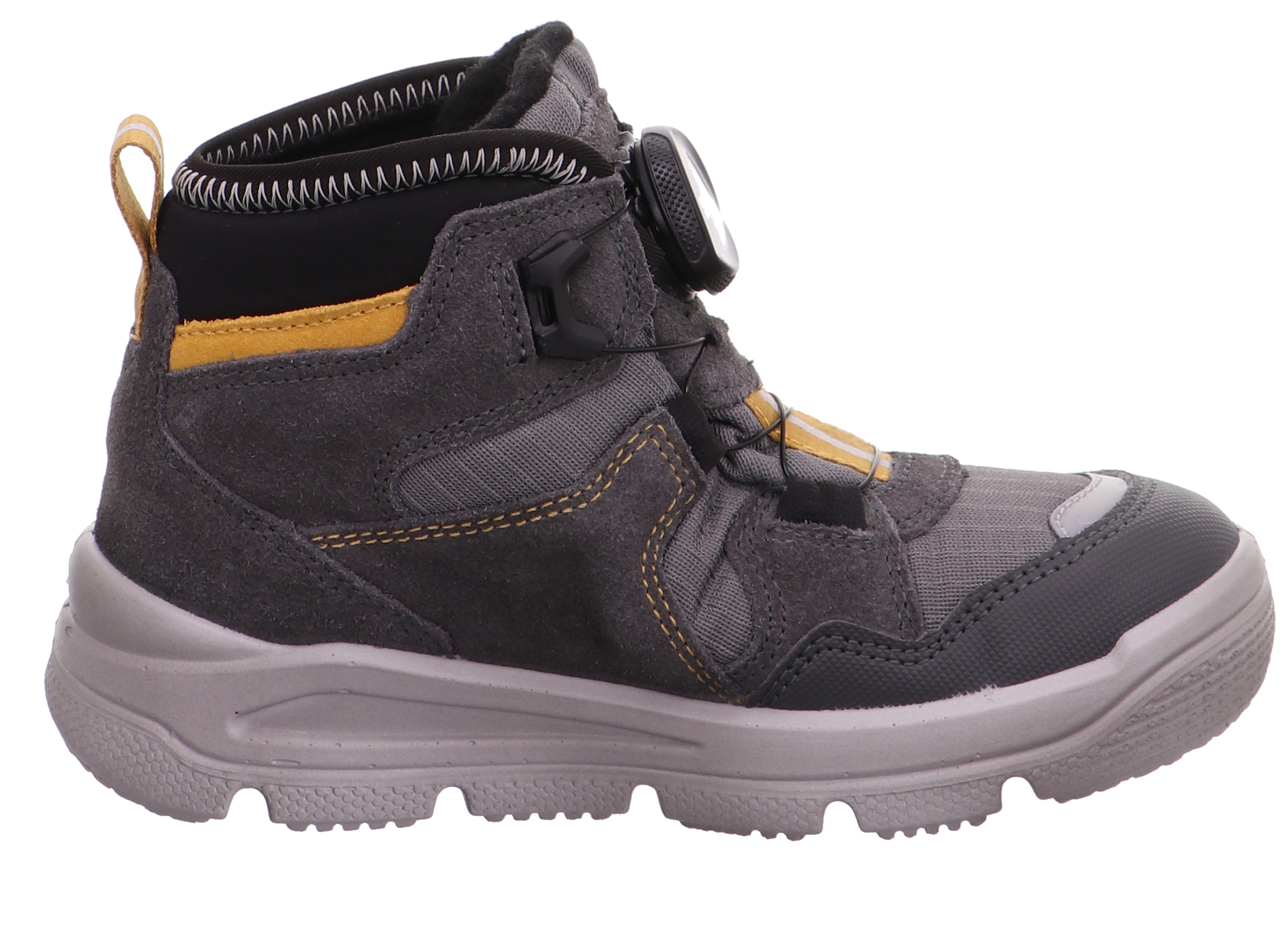 Superfit Mars - Grey / Yellow Suede Leather/Textile