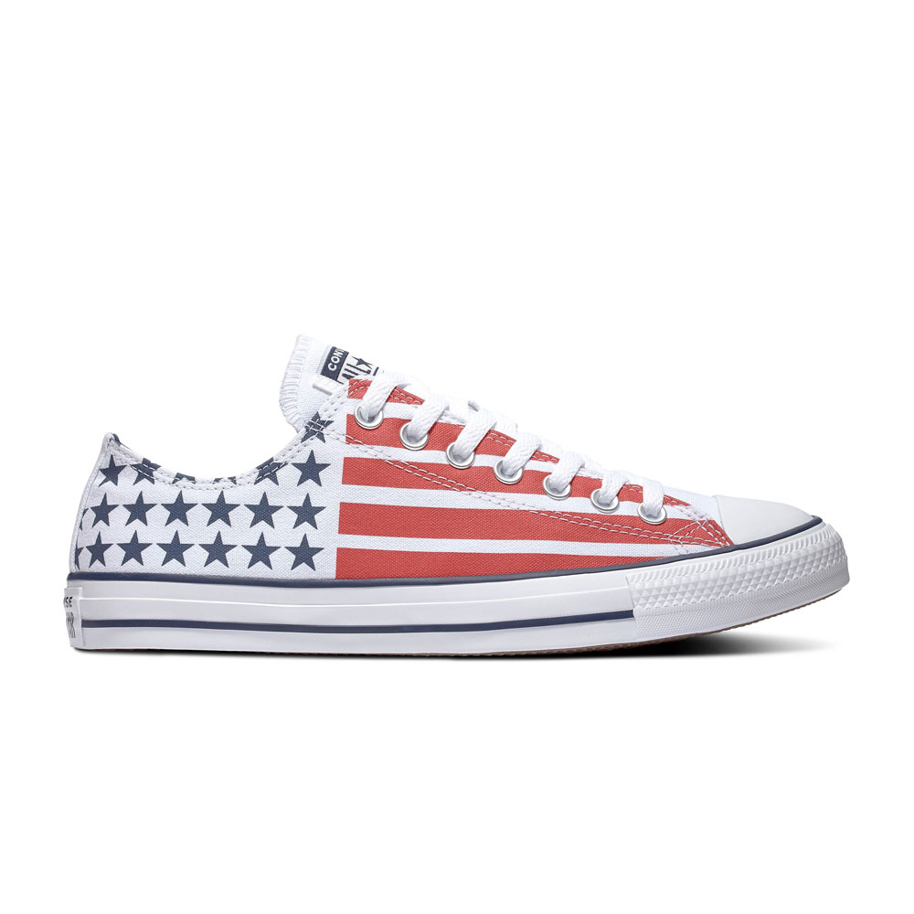 Chuck Taylor All Star - Ox - White / Obsidian / University Red Canvas