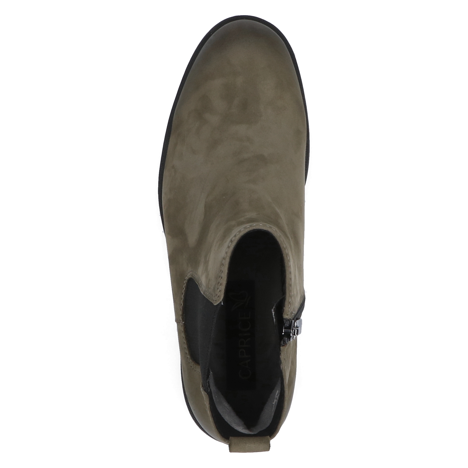 Caprice Chelsea Boot - Green Nubuck leather