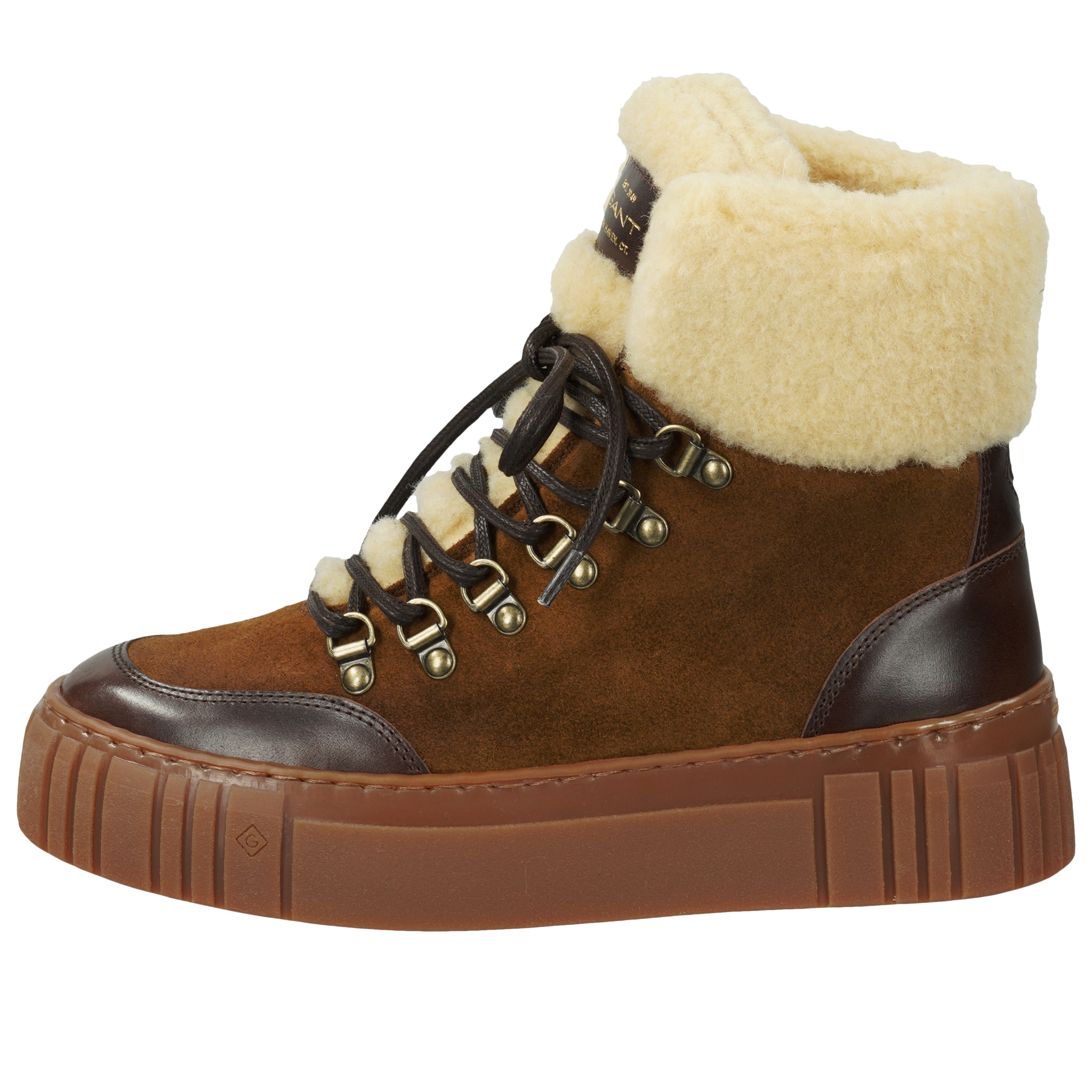 Snowmont - Brown suede leather