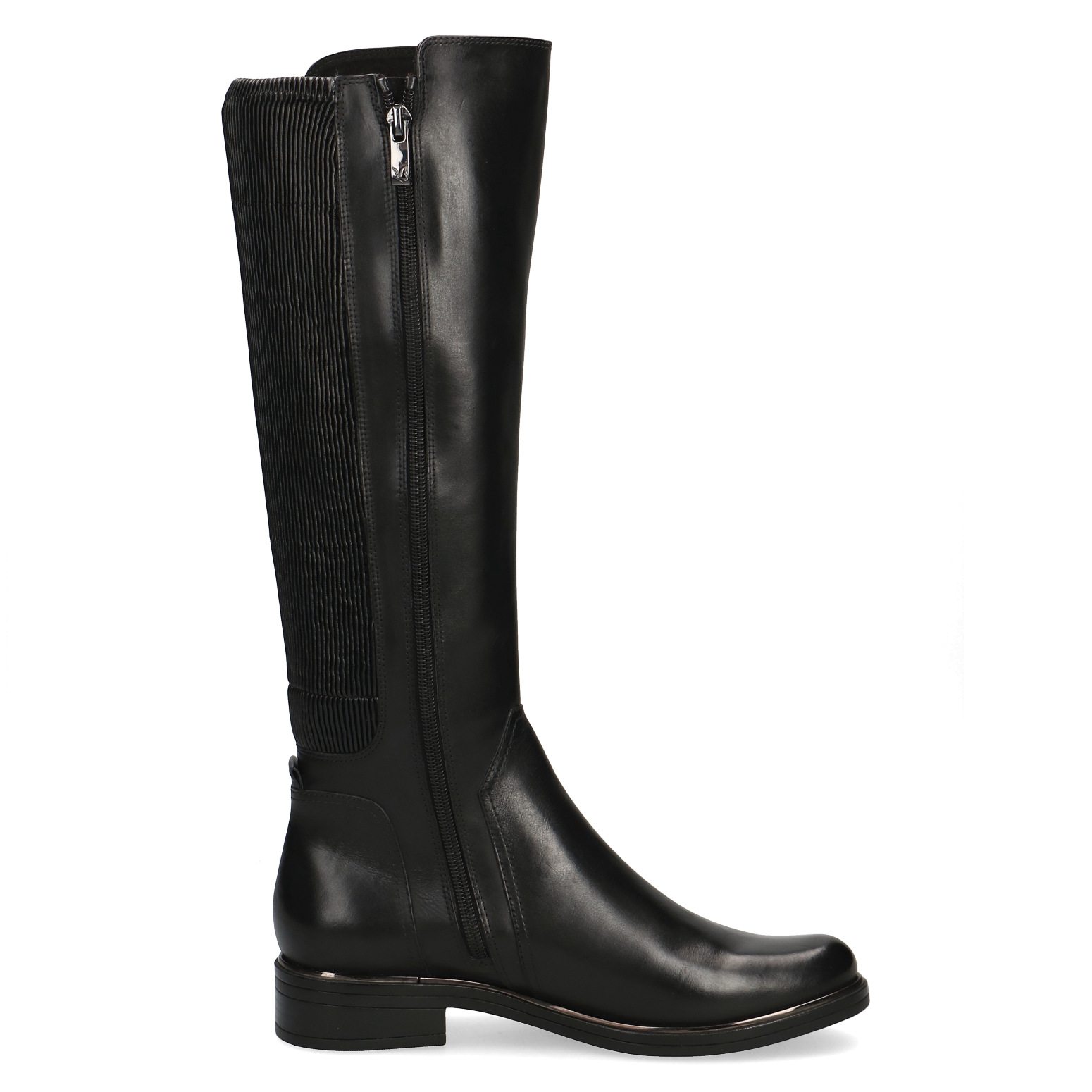 Caprice Stiefel - Black Leather/Synthetic