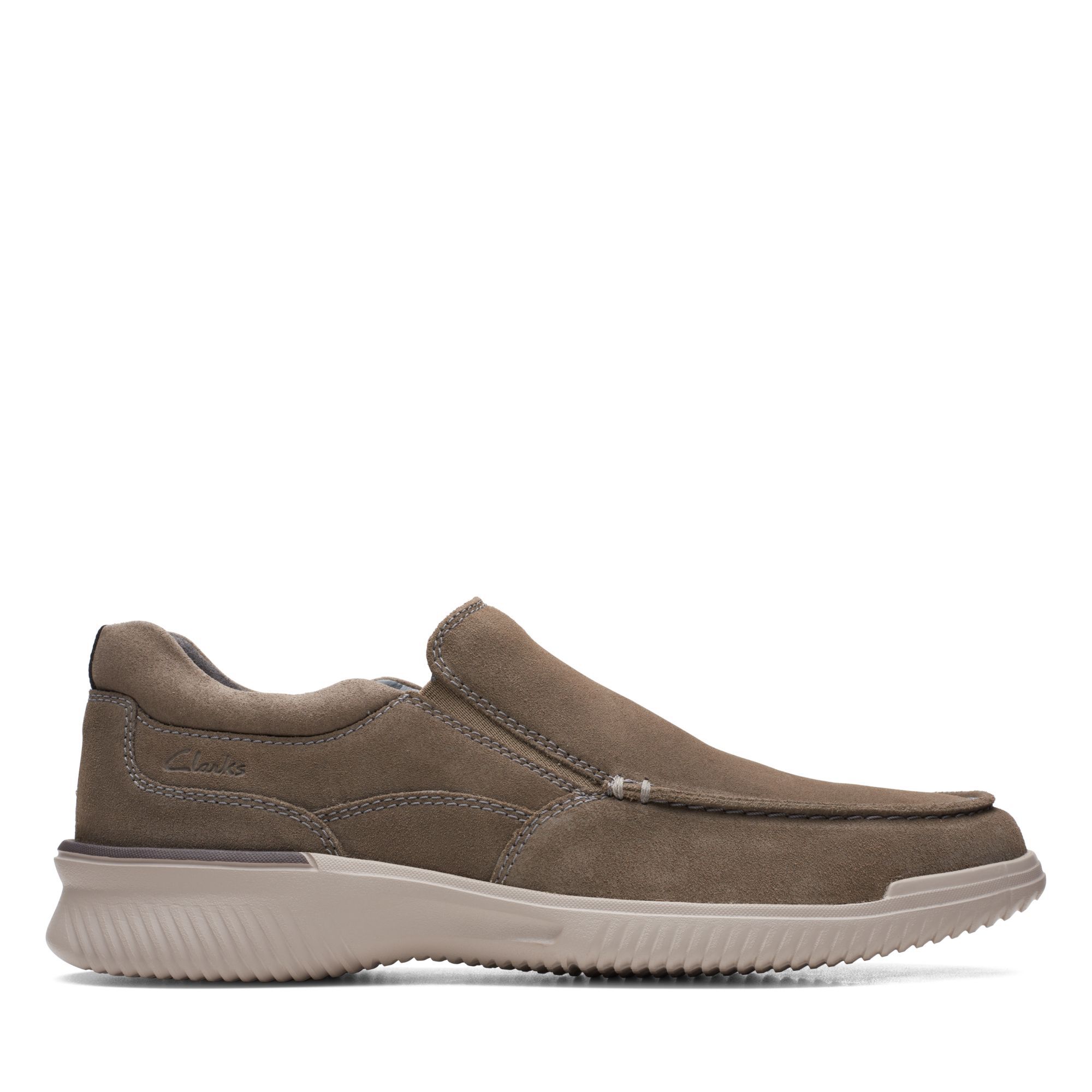 Clarks Donaway Free - Stone suede leather