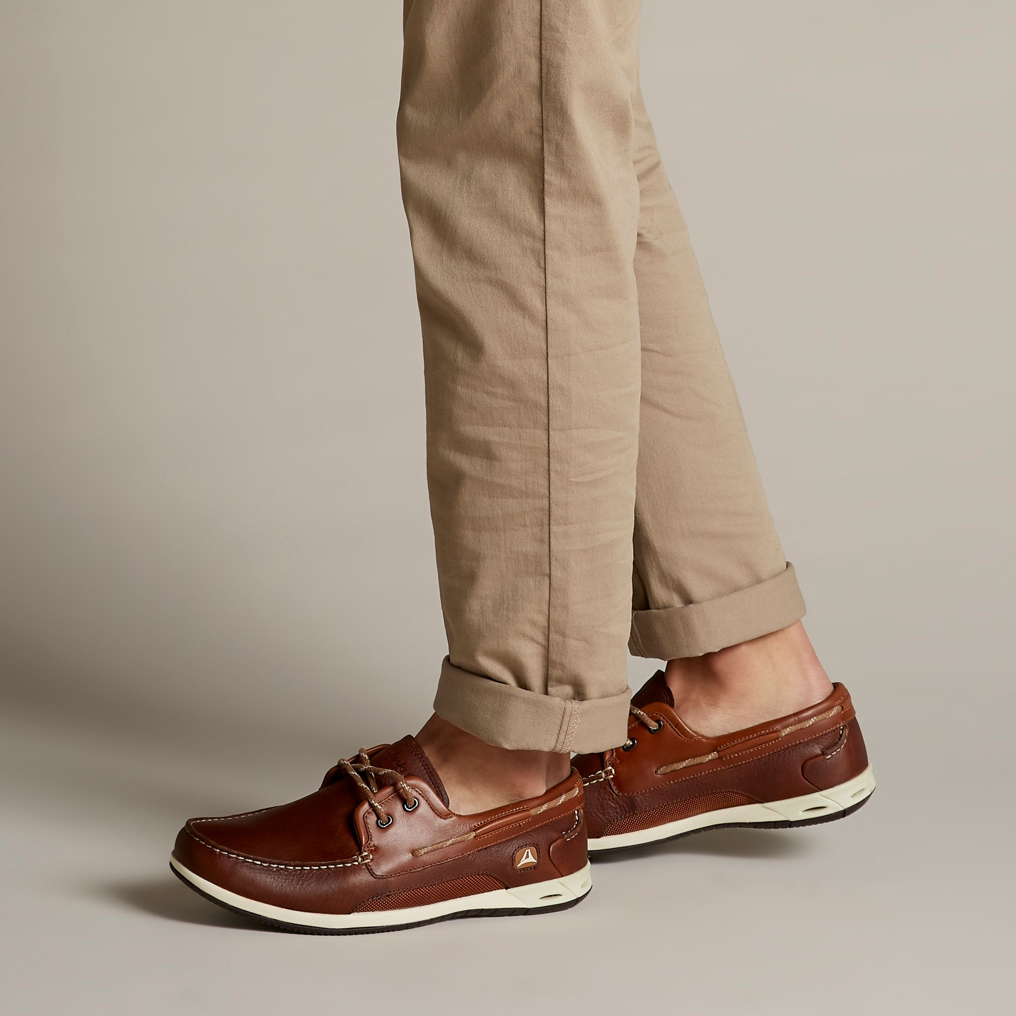 Clarks Orson Harbour - Brown smooth leather