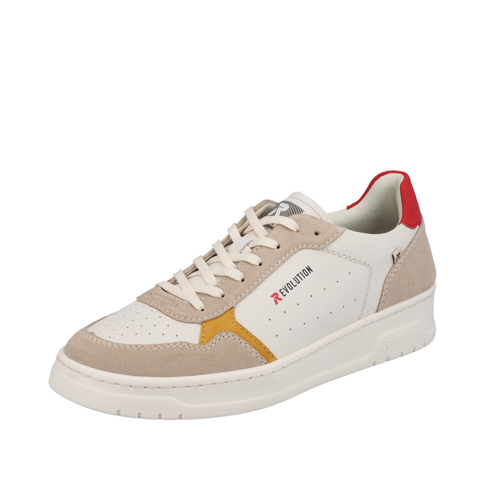 Sneaker - Vanilla White / Clay Beige Glattleder