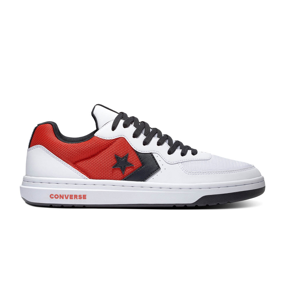 Converse Rival - Ox - White / University Red / Black Leather