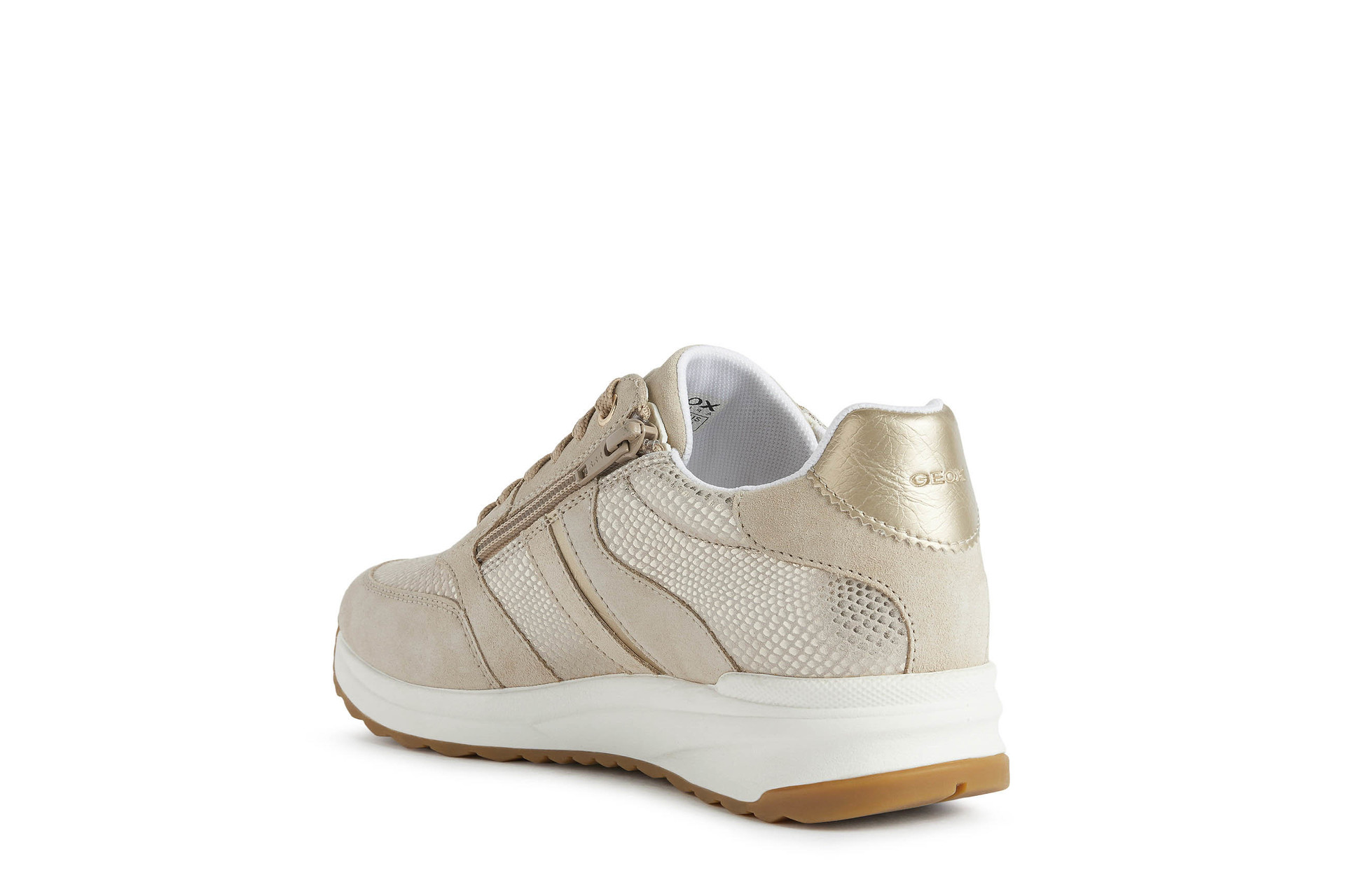 GEOX Airell - Beige suede leather