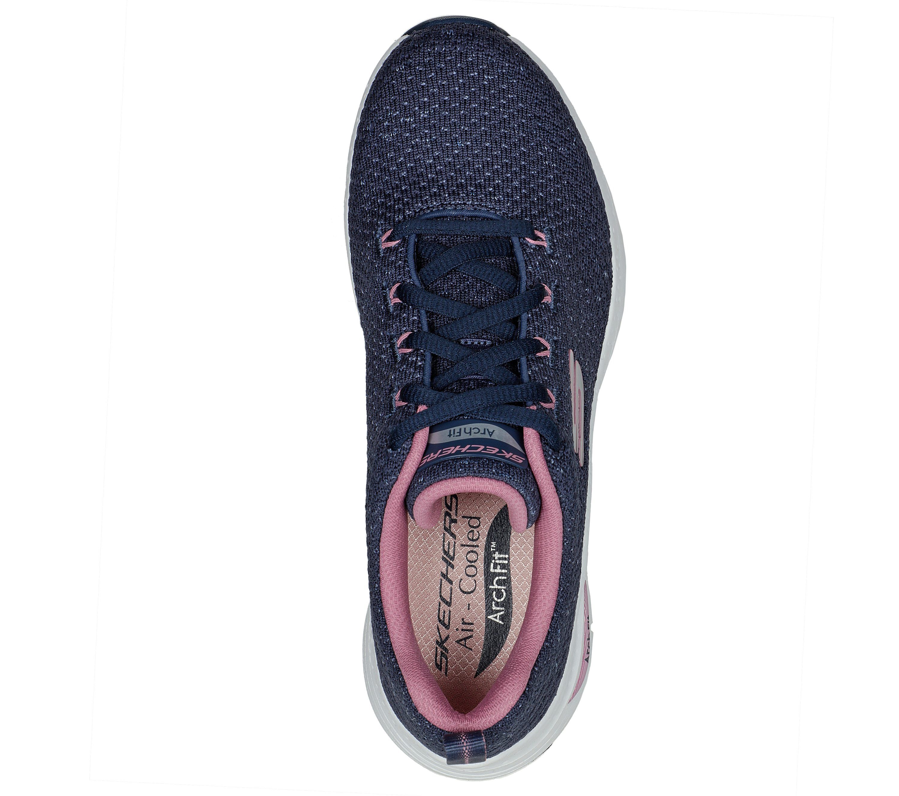 Arch Fit - Glee For All - Navy / Pink Textile