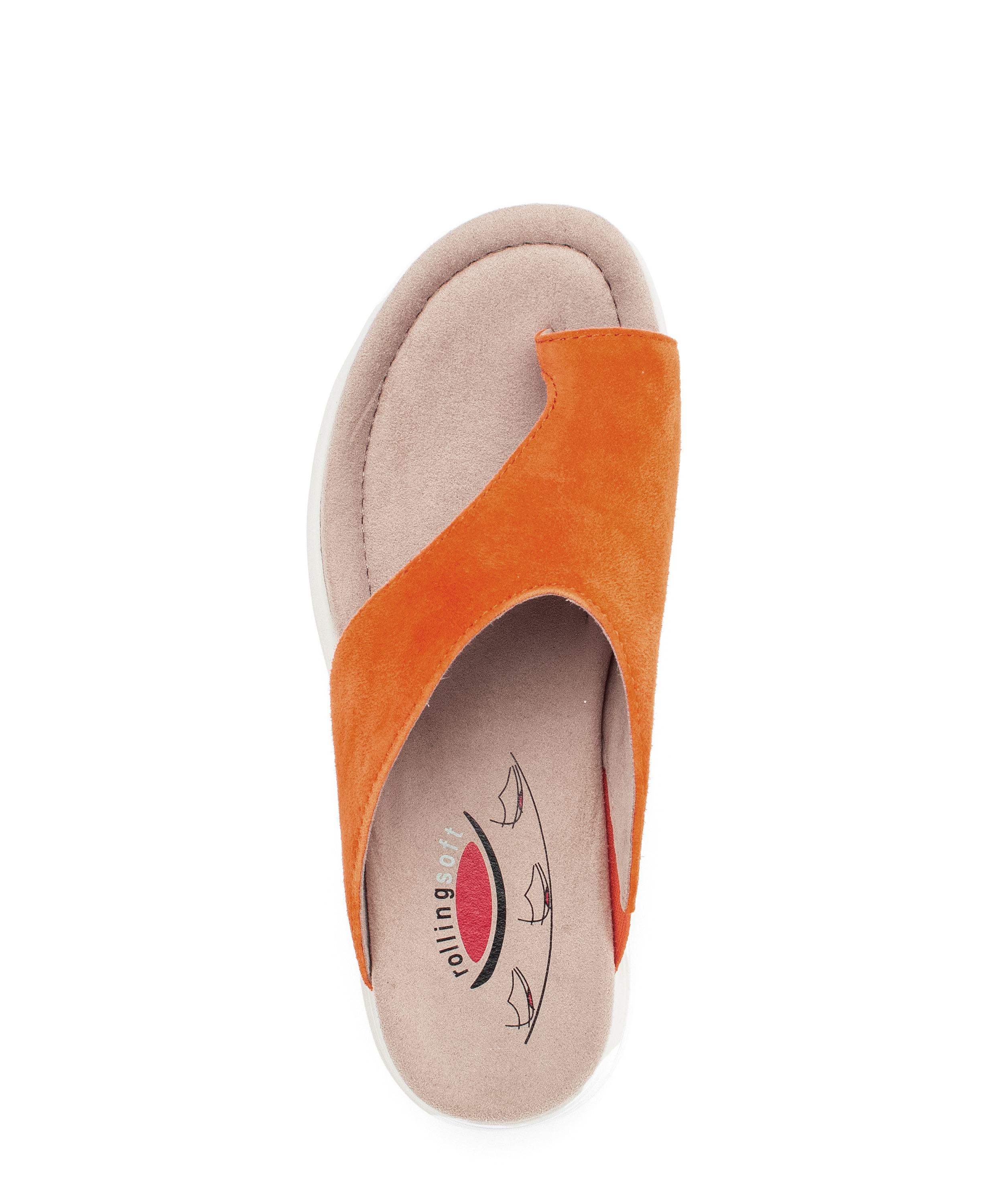 Gabor Shoes Zehentrenner - Orange Leder