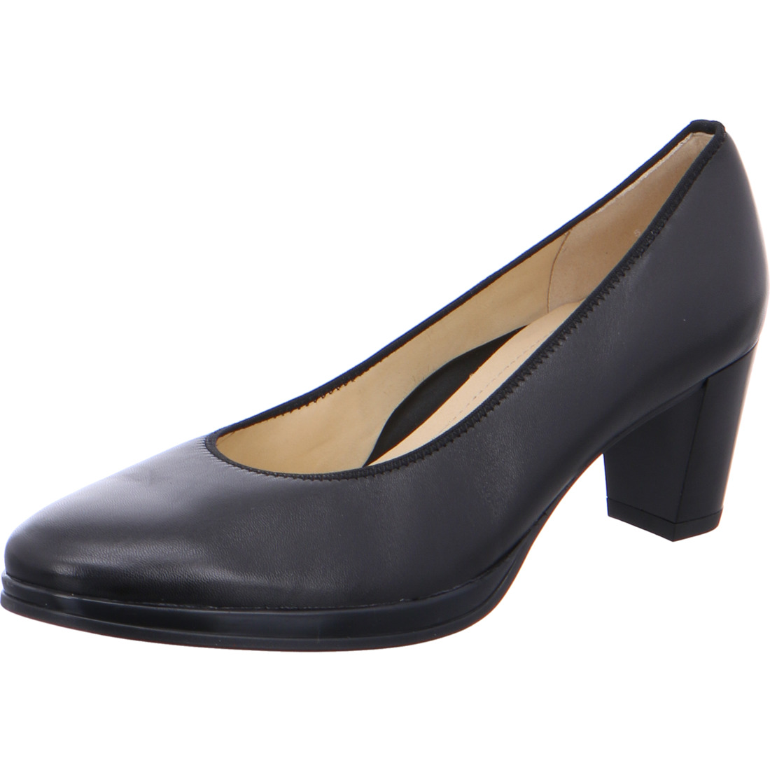 Ara Plateaupumps Orly - Black smooth leather