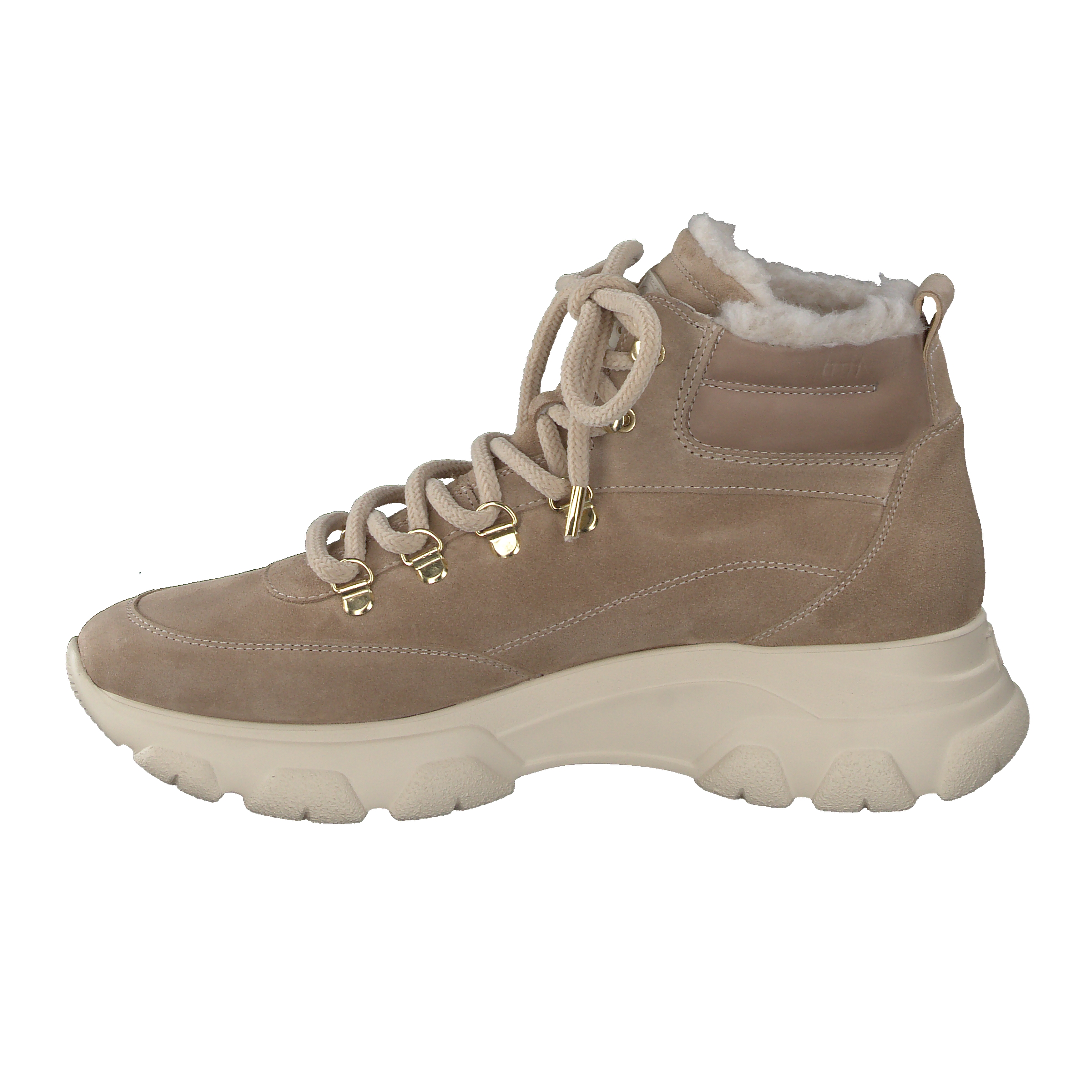 Paul Green Hightop-Sneaker - Beige suede leather