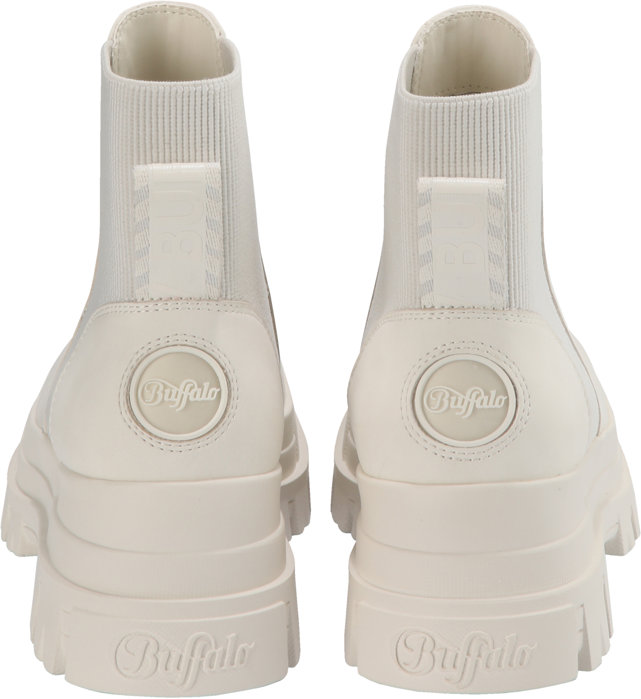 Buffalo Aspha Chelsea 2.0 - Bootie Flat - White Imitation leather
