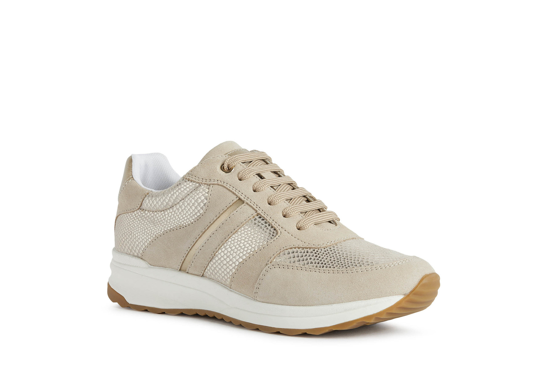 GEOX Airell - Beige suede leather