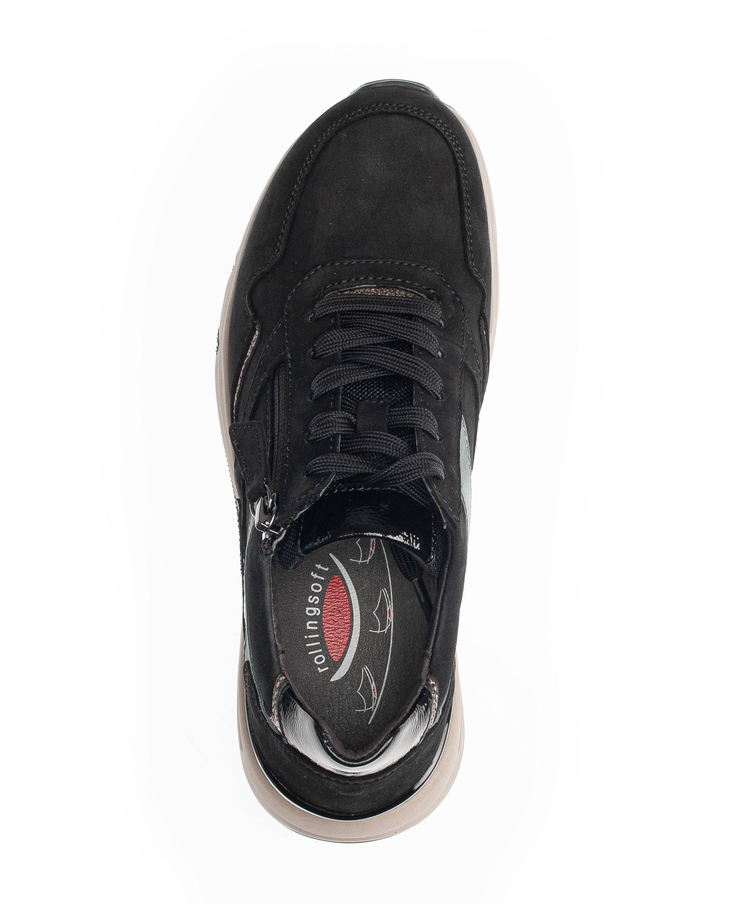 Gabor Shoes Sneaker Low - Schwarz Leder/Synthetik