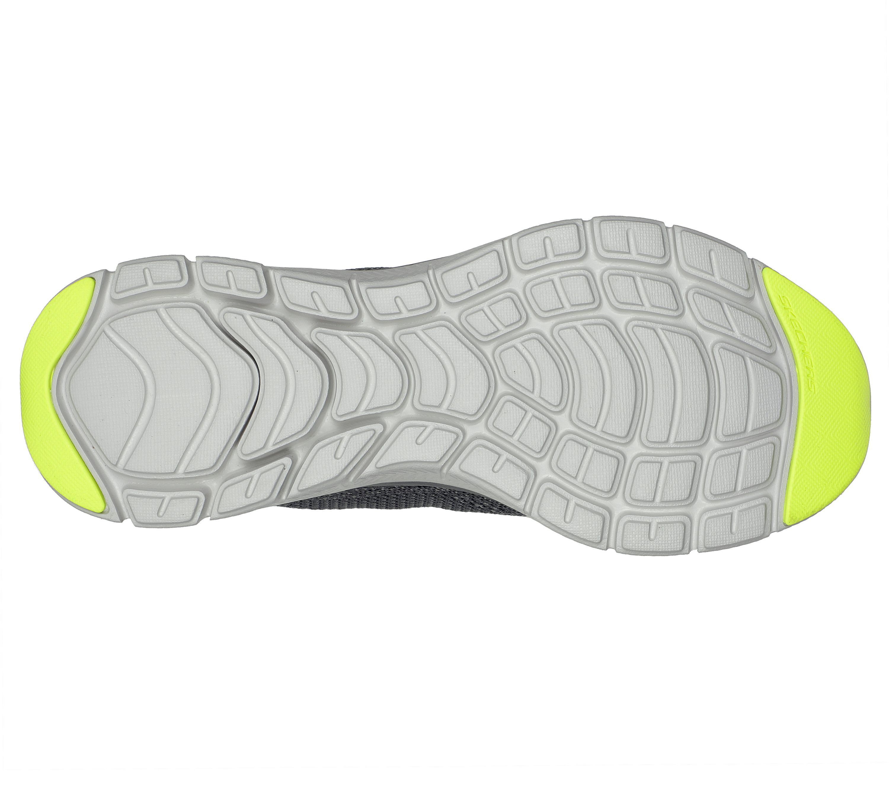 Skechers Flex Advantage 4.0 - Handor - Charcoal / Limette Polyester