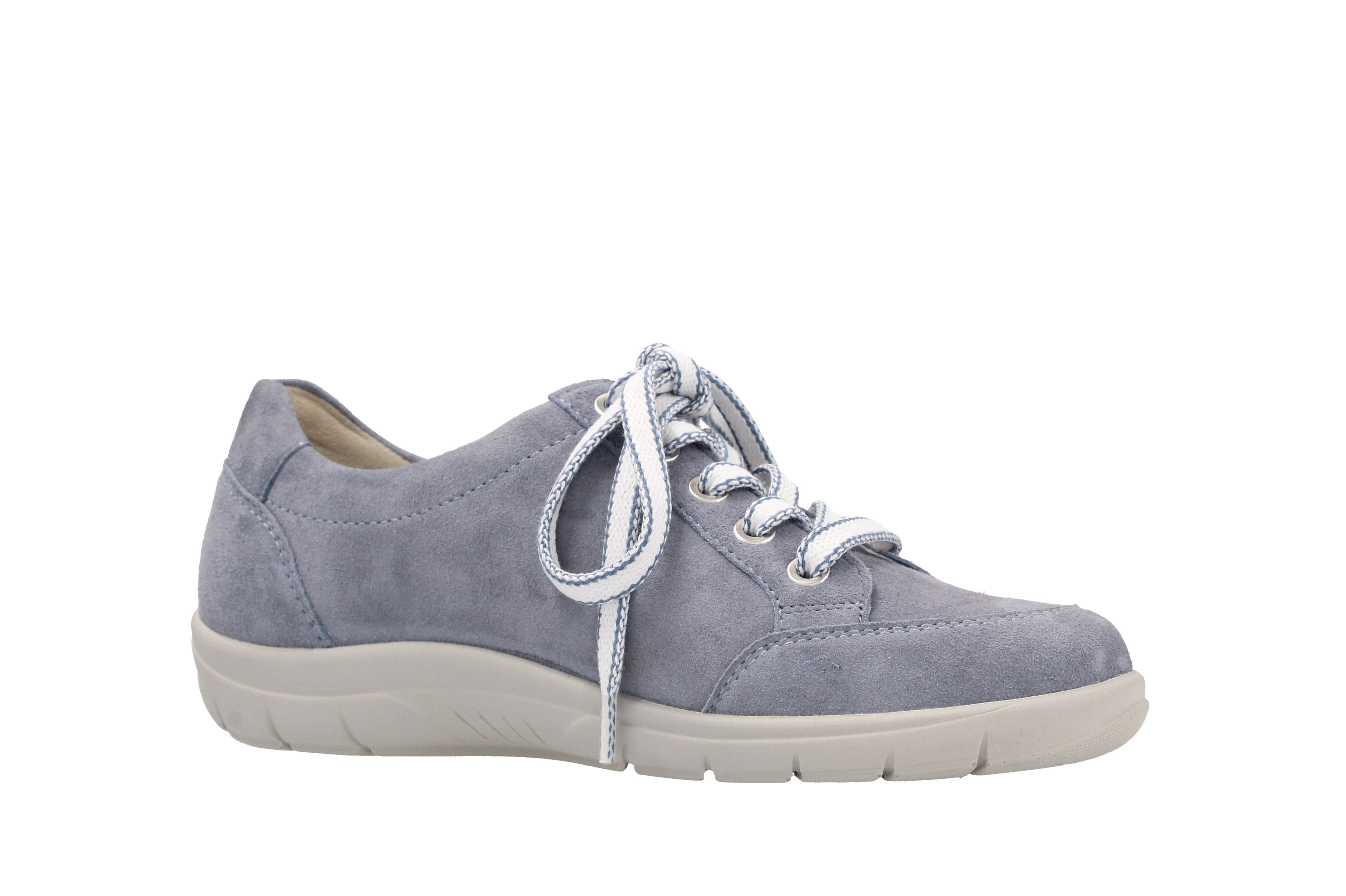 Michelle - Light blue suede leather