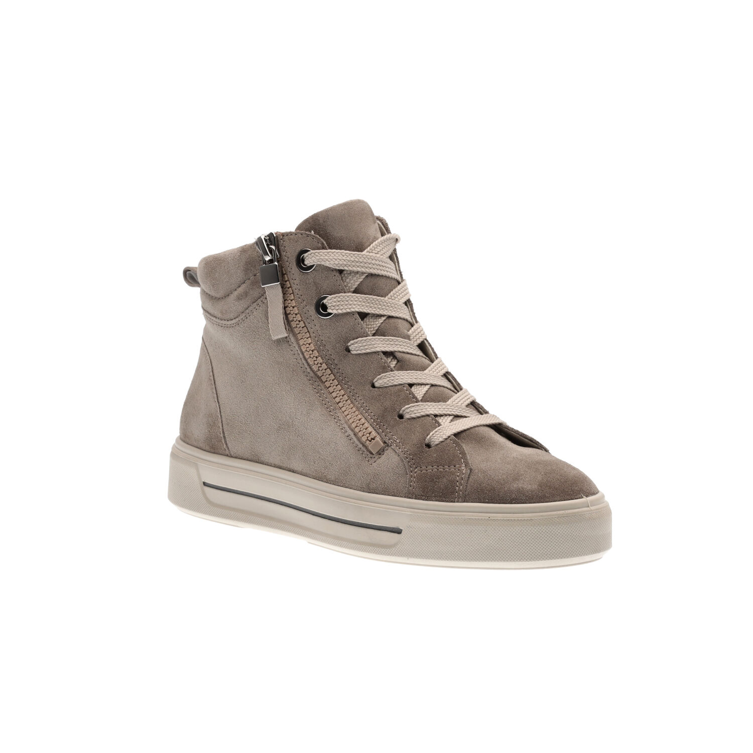 Courtyard - Grey suede leather