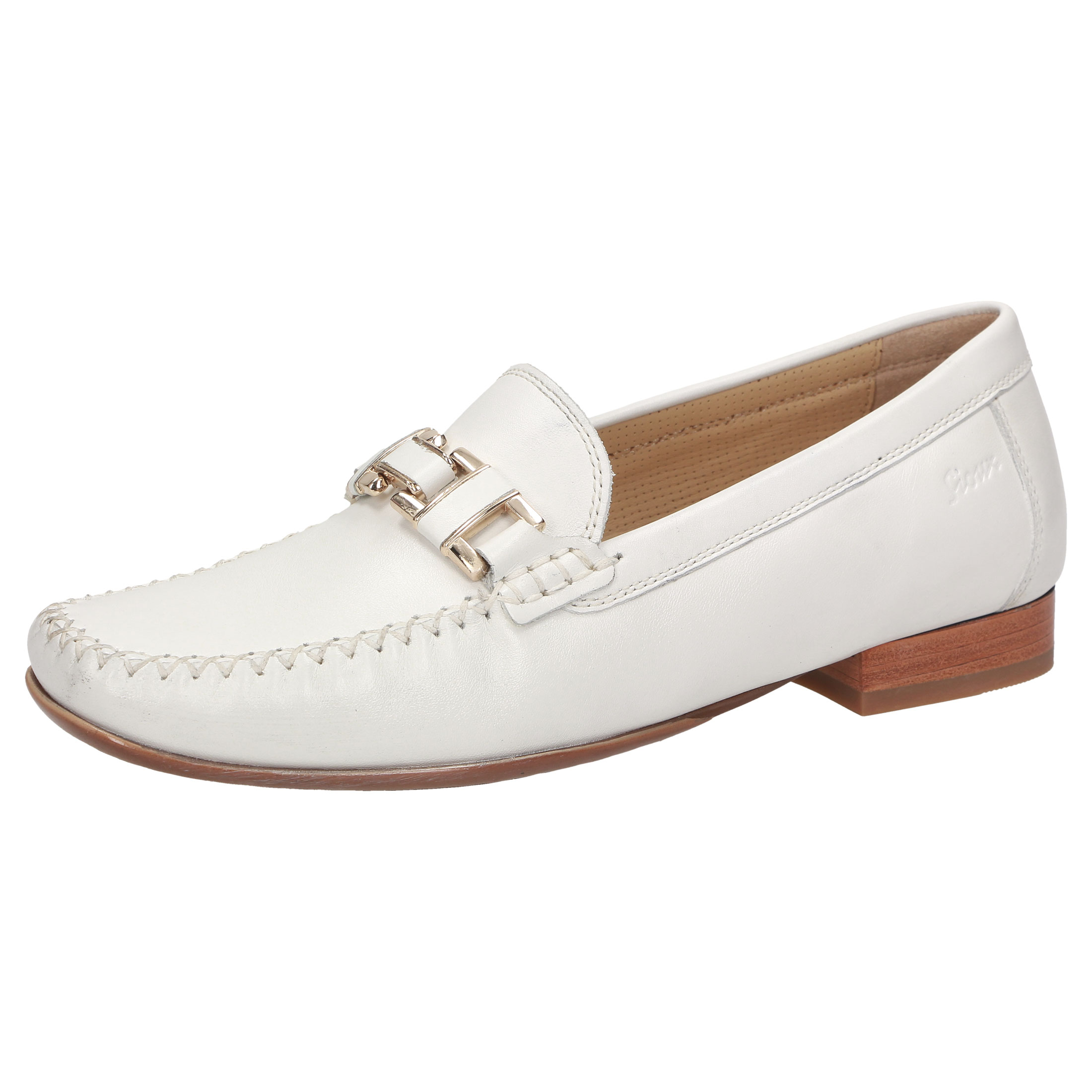 Cambria - White smooth leather