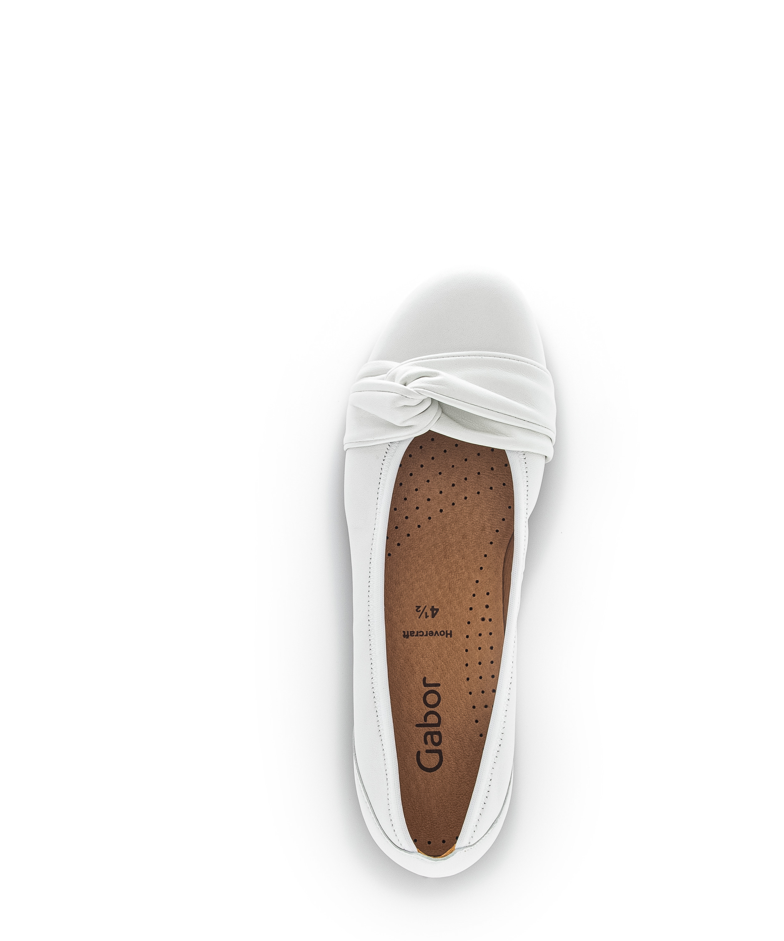Gabor Shoes Ballerina - Weiß Glattleder