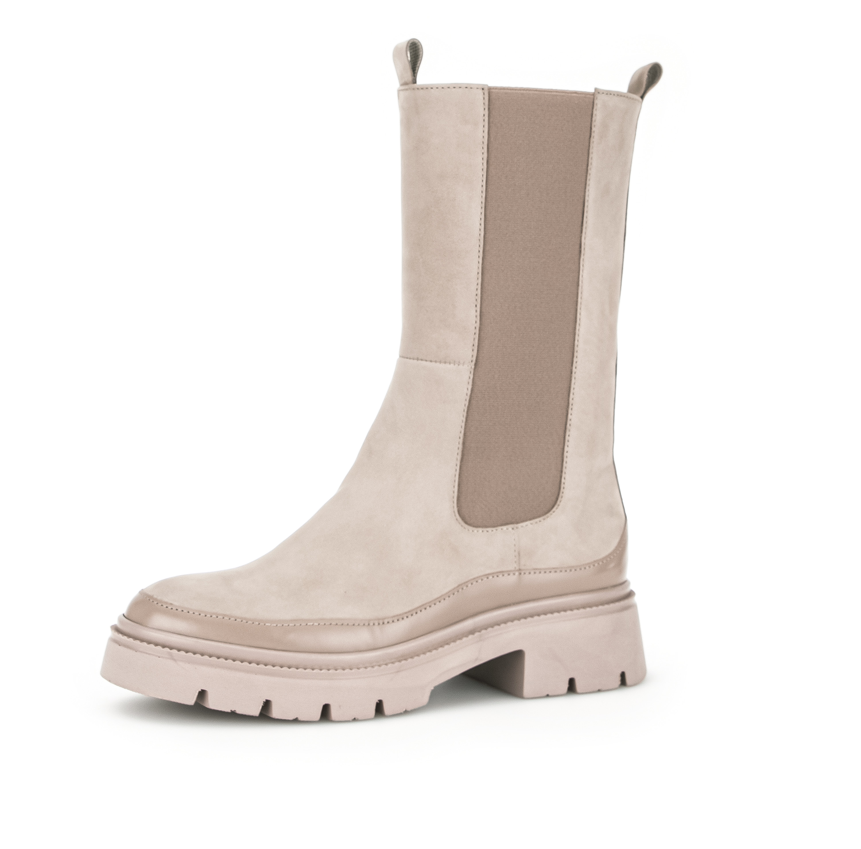 Chelsea Boot - Beige suede leather
