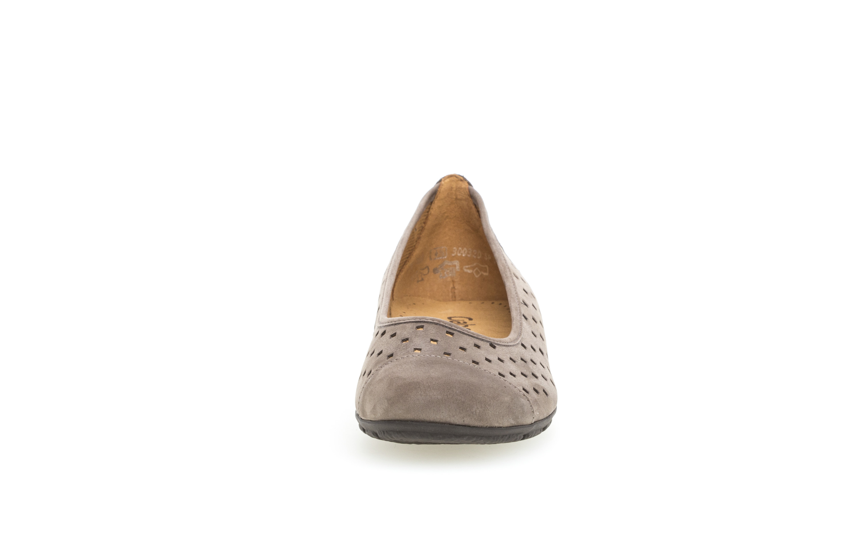 Gabor Shoes Ballerina - Brown suede leather