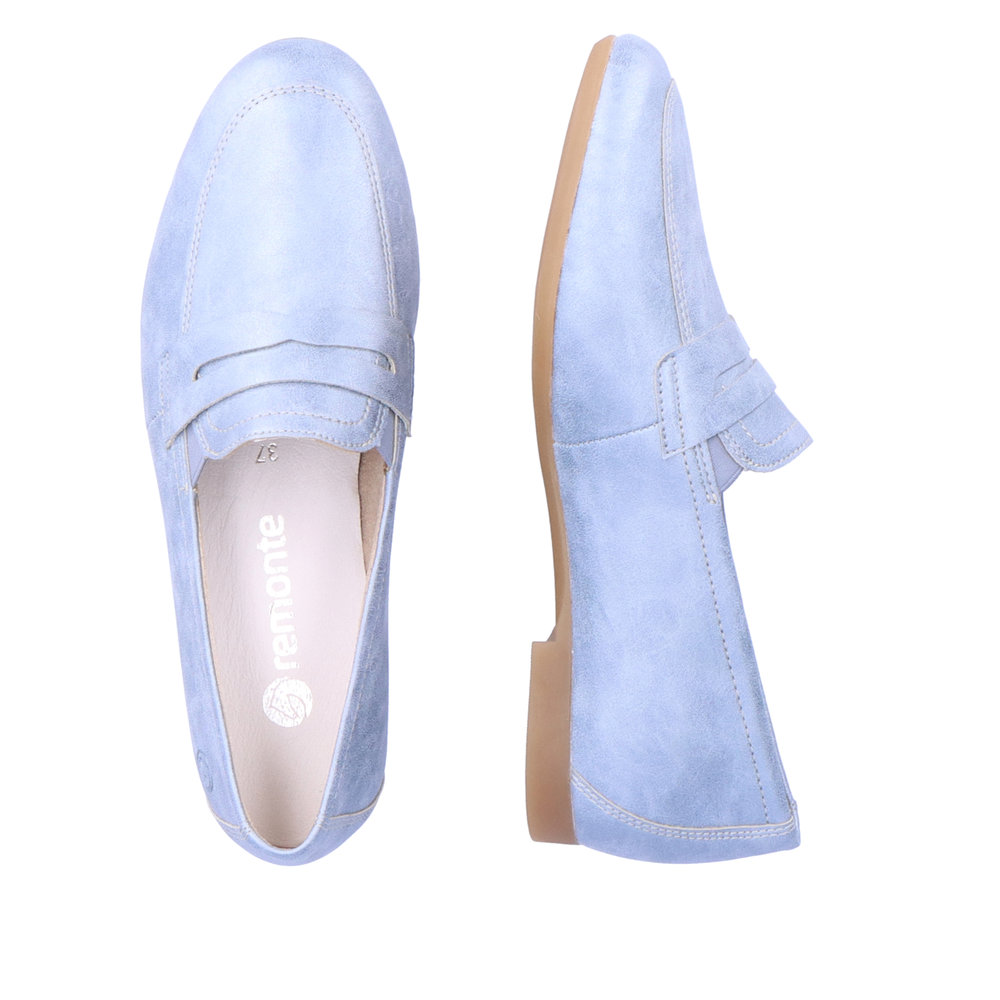 Remonte Loafers - Jeansblau Imitation leather