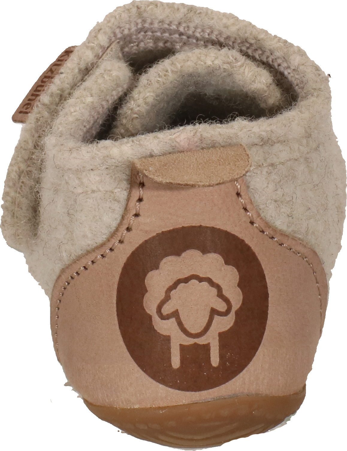 Living Kitzbühel Babyklettschuh Naturwolle - Wollweiß Wool