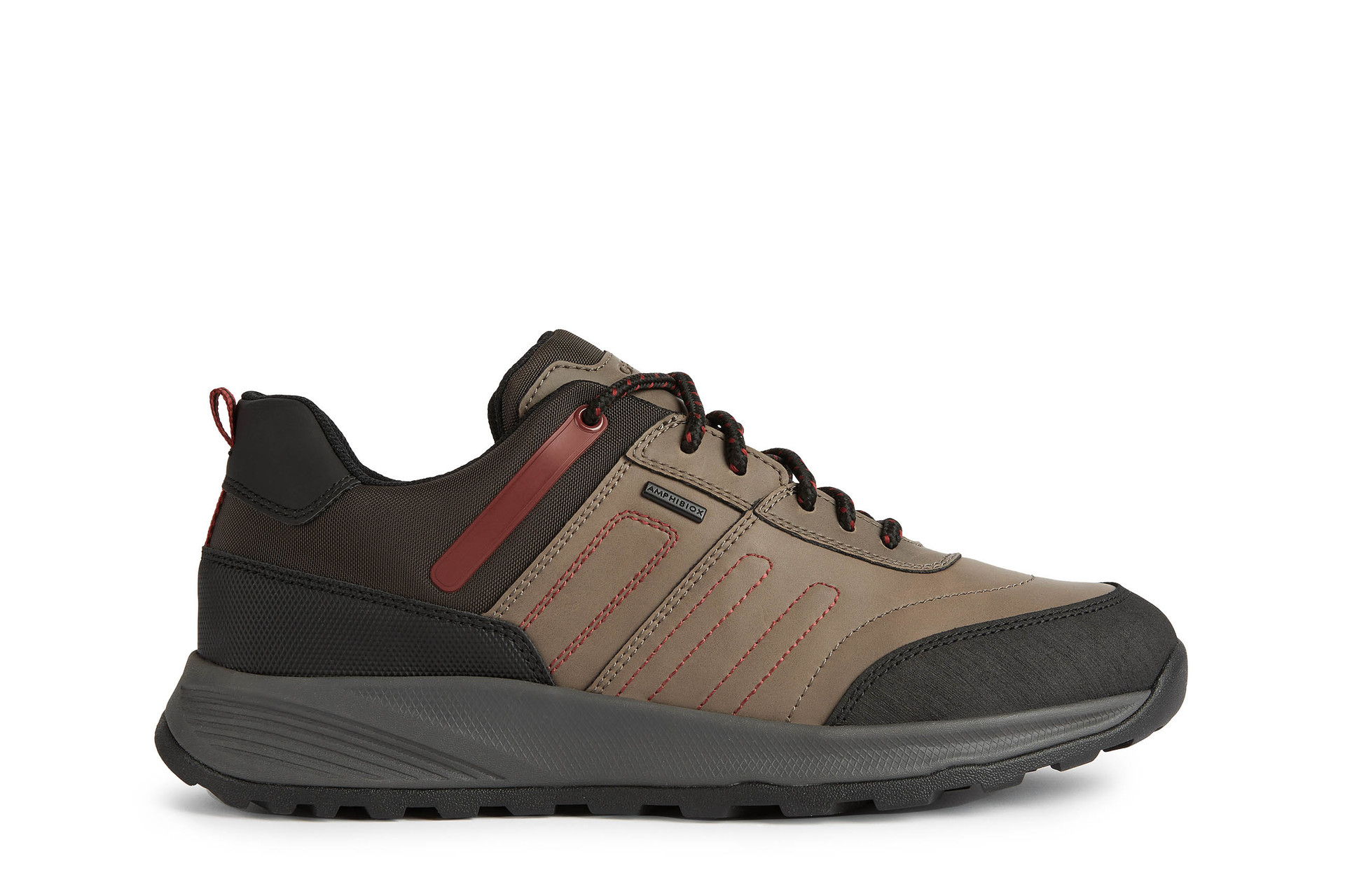 GEOX Terrestre B - Dove Grey Leather/Synthetic