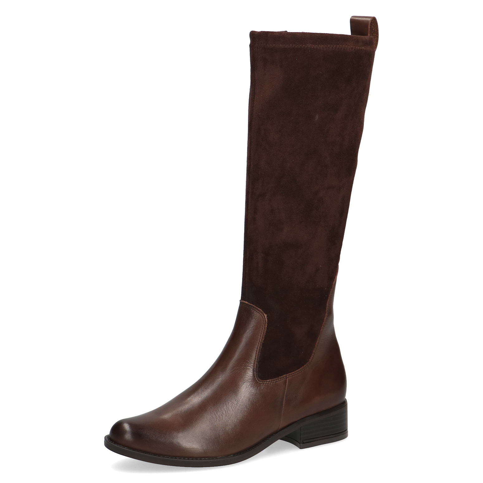 Caprice Stiefel - Dark brown Leather/Textile