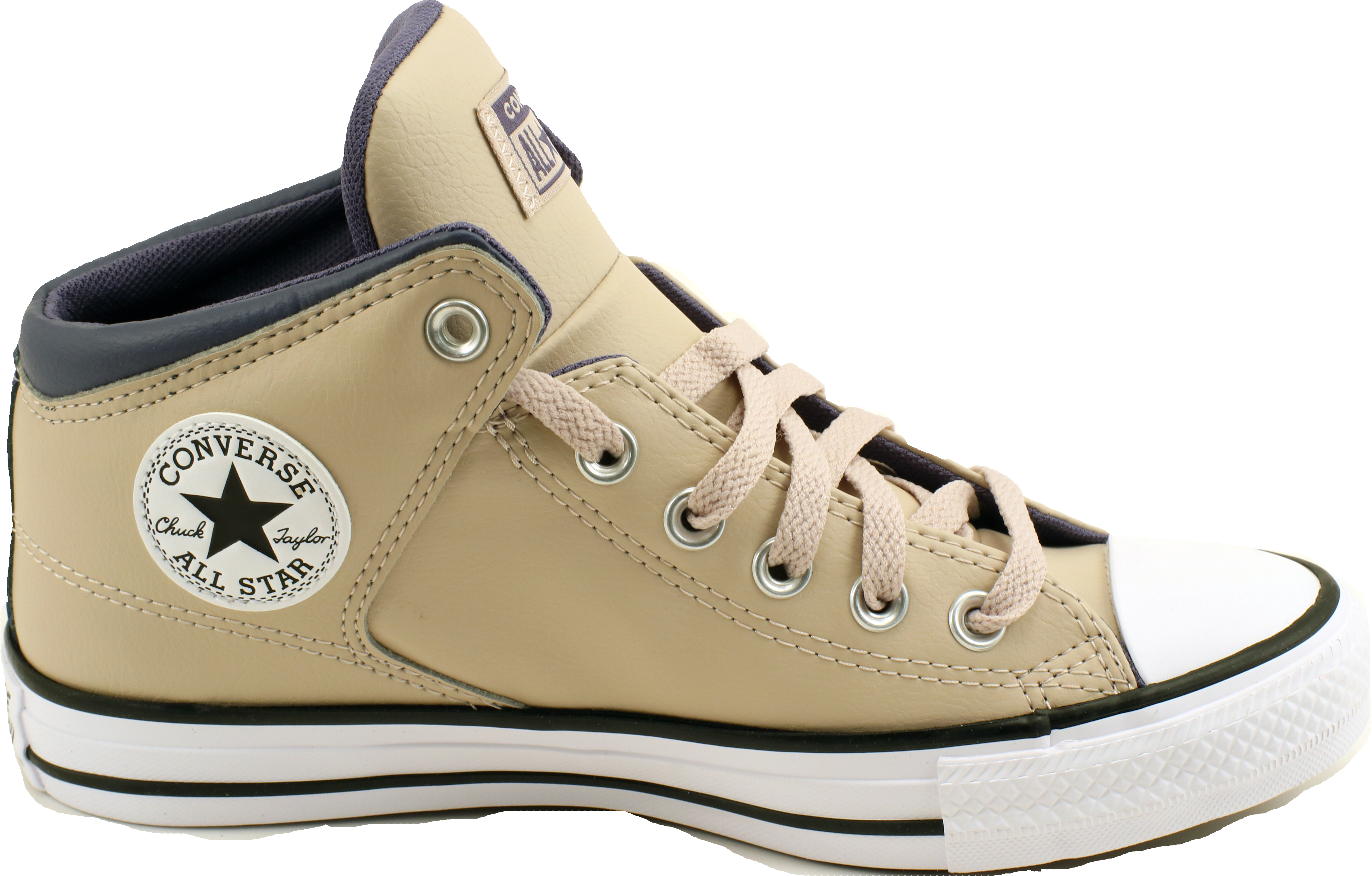 Converse Chuck Taylor All Star High Street - Mid - String / Steel / White Imitation leather