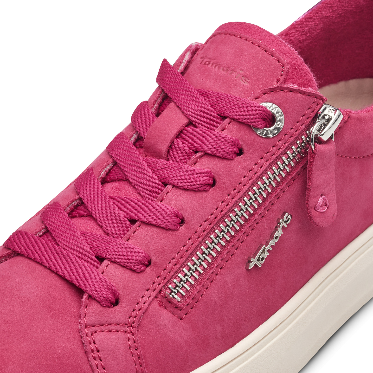 Tamaris Comfort Sneaker - Fuxia Leder/Textil