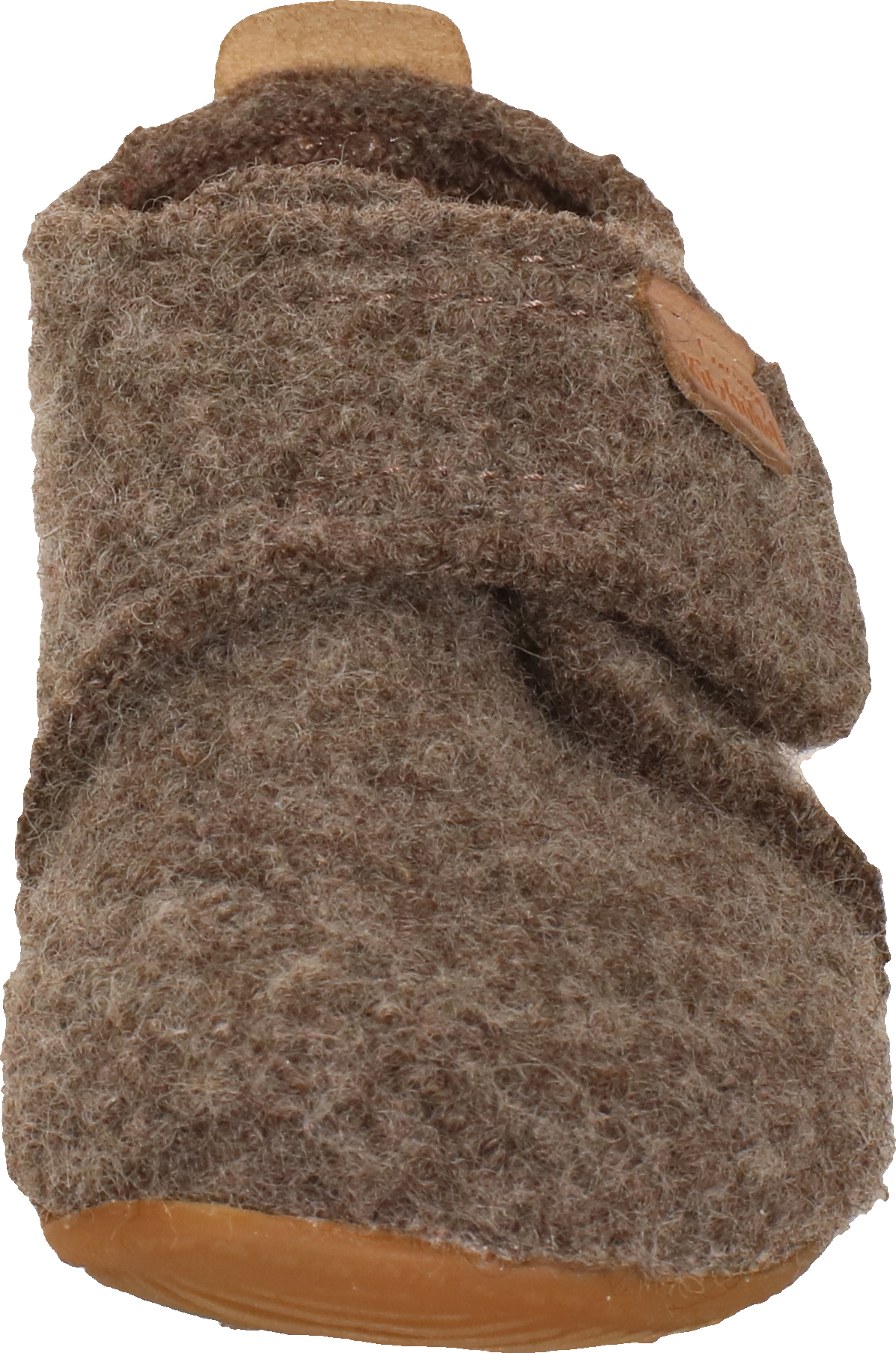 Living Kitzbühel Babyklettschuh Naturwolle - Brown Wool