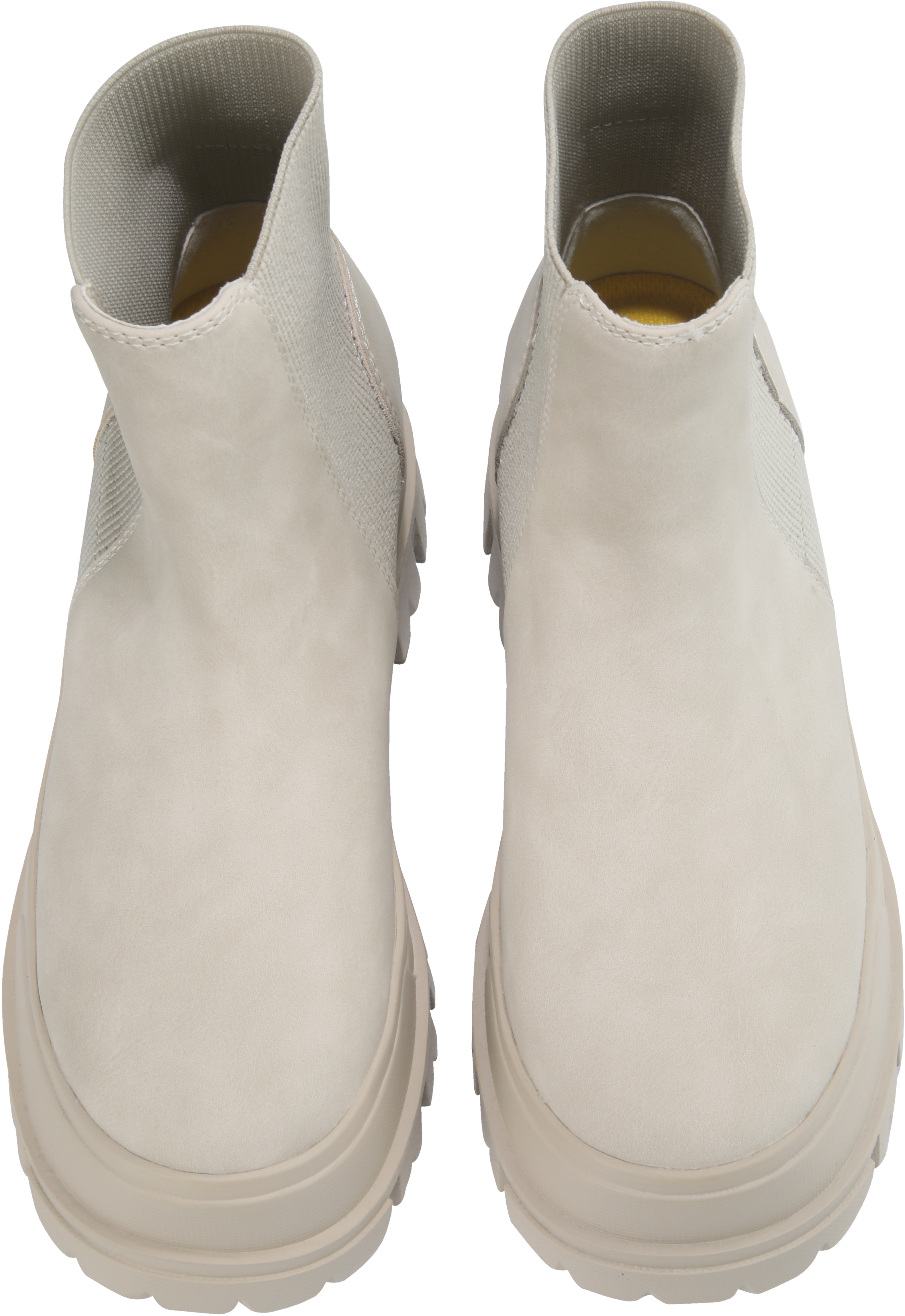 Buffalo Aspha Chelsea 2.0 - Bootie Flat - Cream Imitation leather