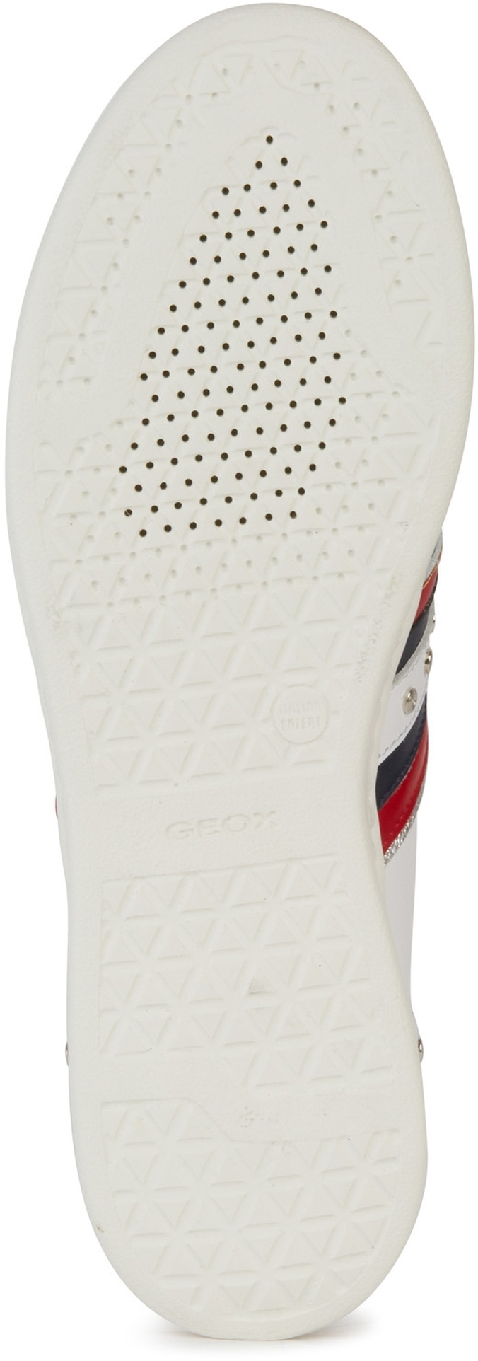 GEOX Jaysen A - White / Silver Leather