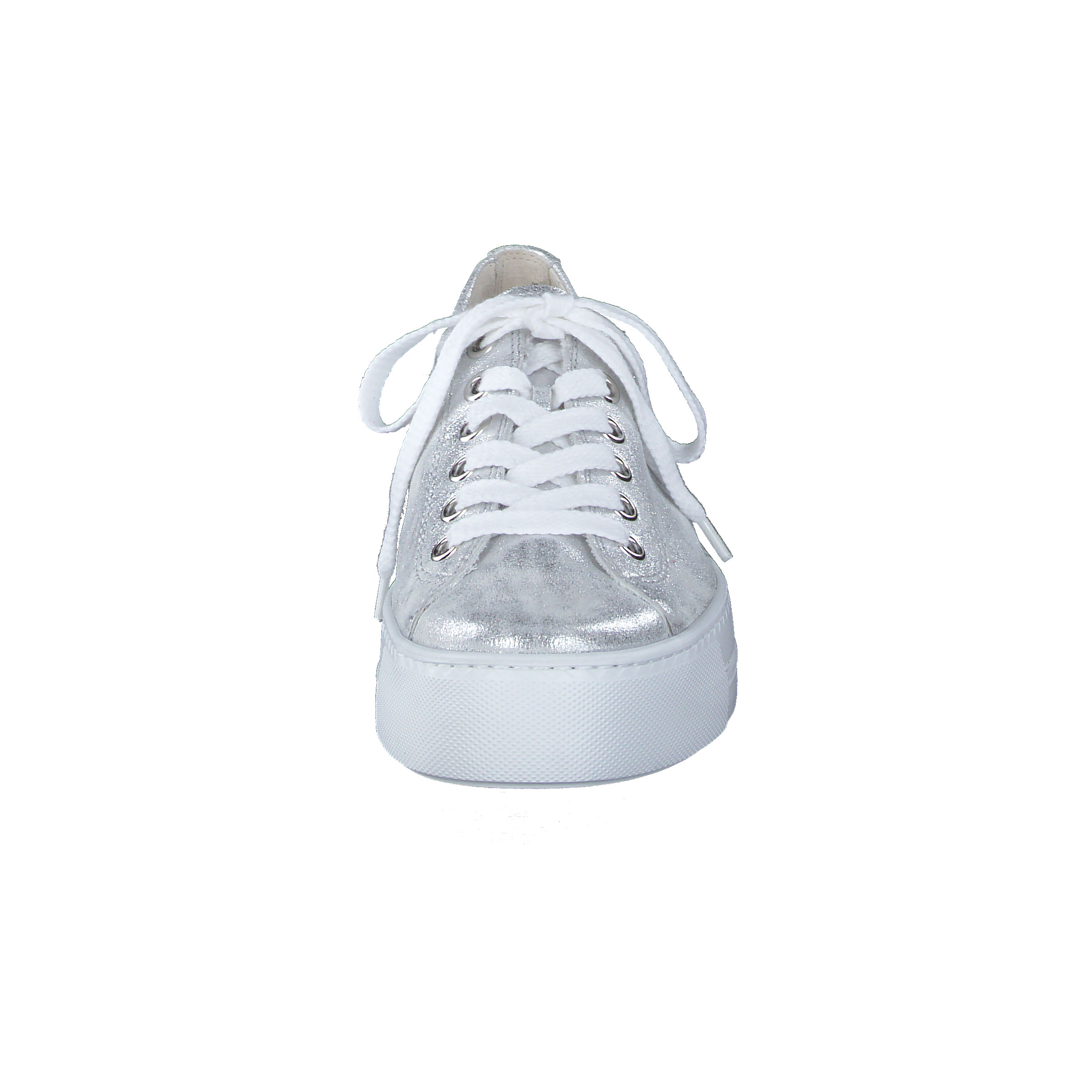 Paul Green Super Soft Pauls Sneaker - Silber Metallic Glattleder