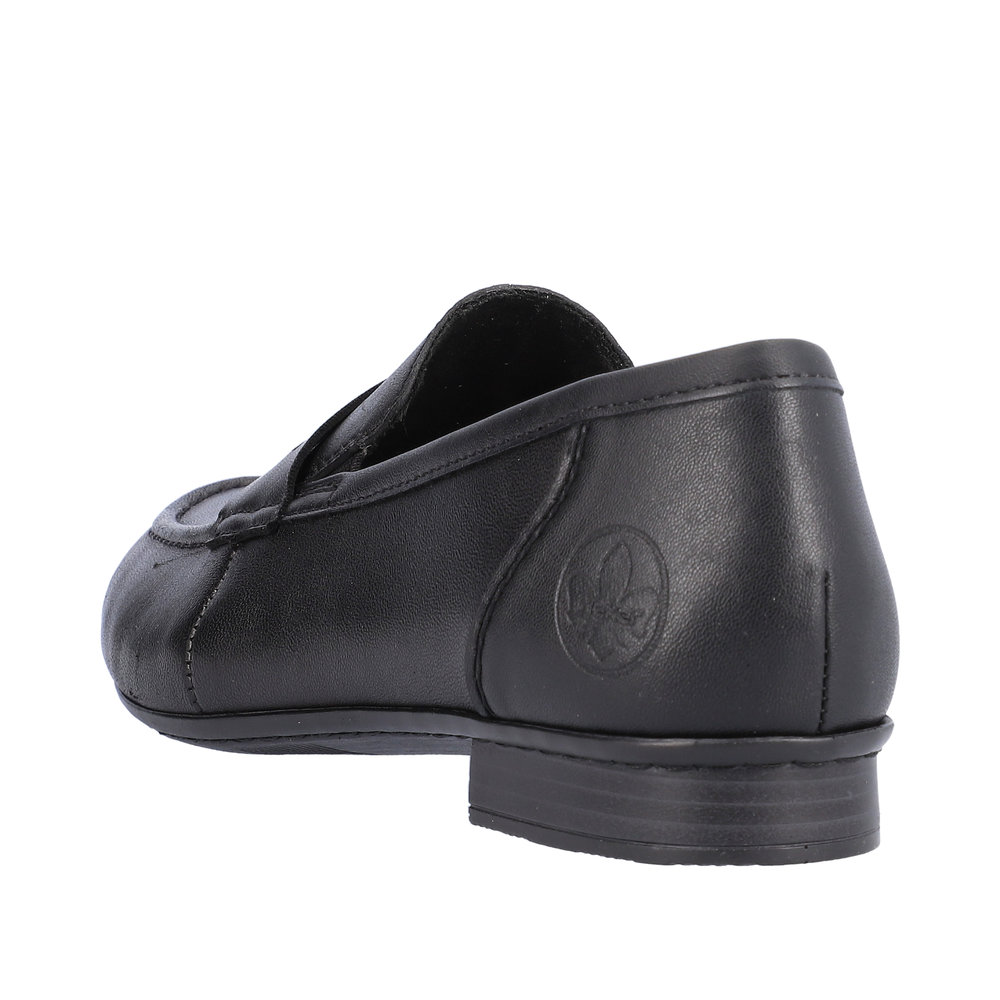 Rieker Loafer - Black smooth leather