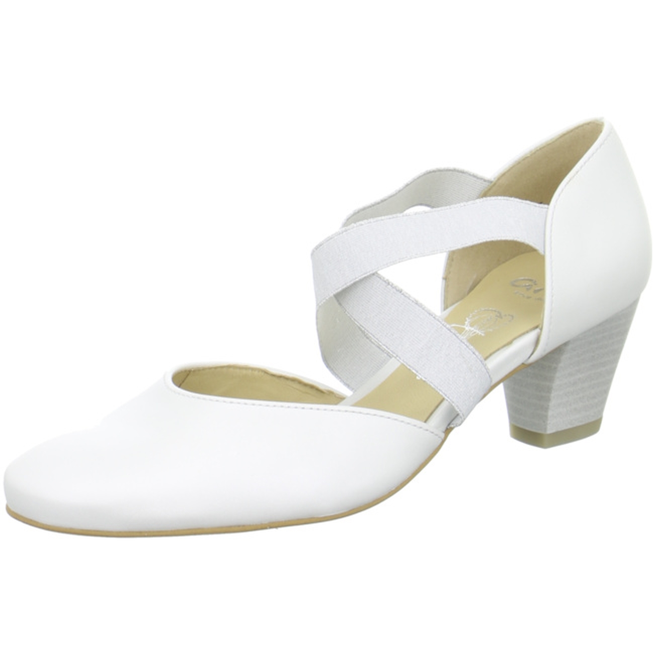 Ara Pumps - White smooth leather