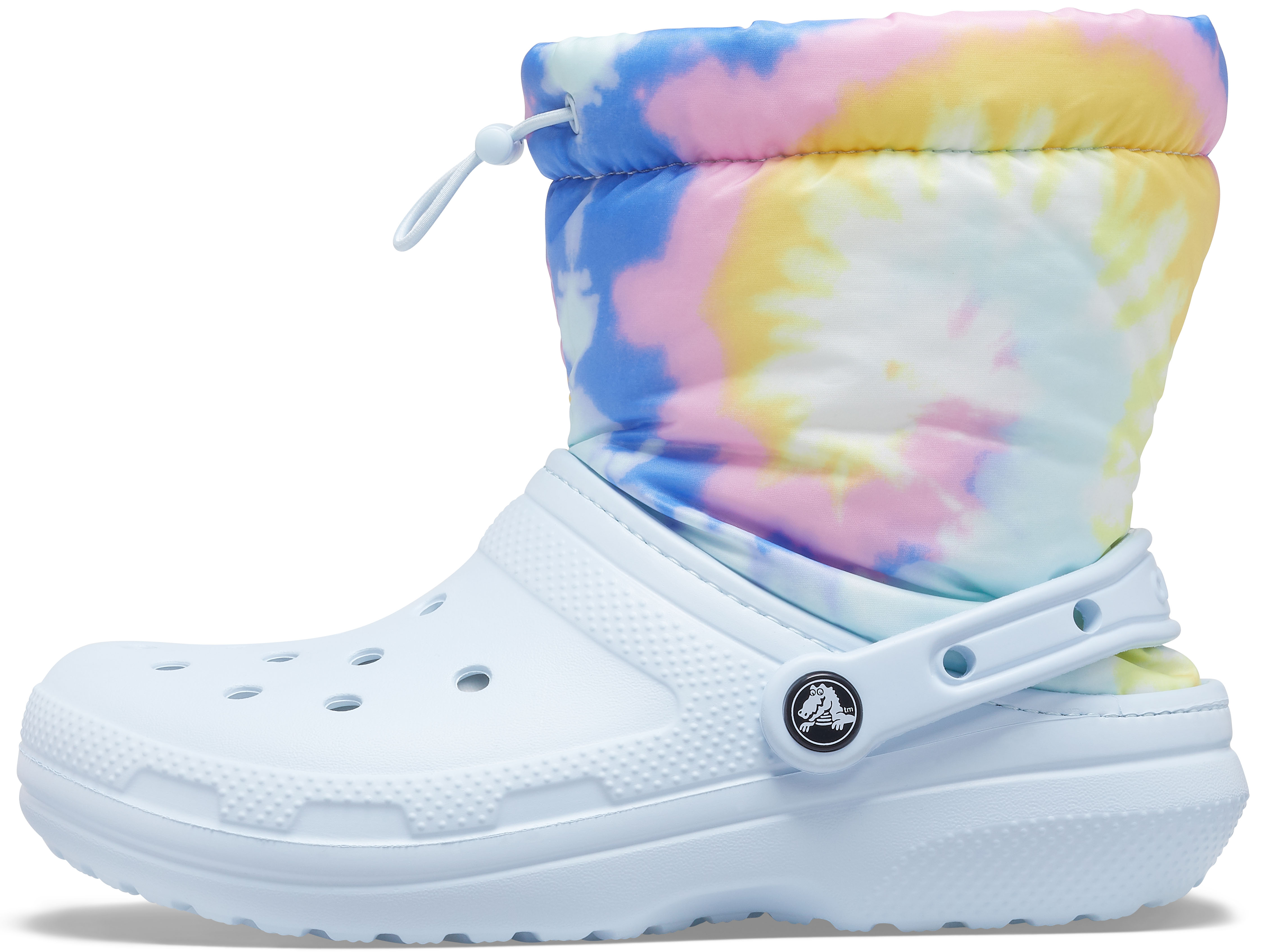 Classic Lined Neo Puff Tie Dye Boot Mineral Blue Croslite