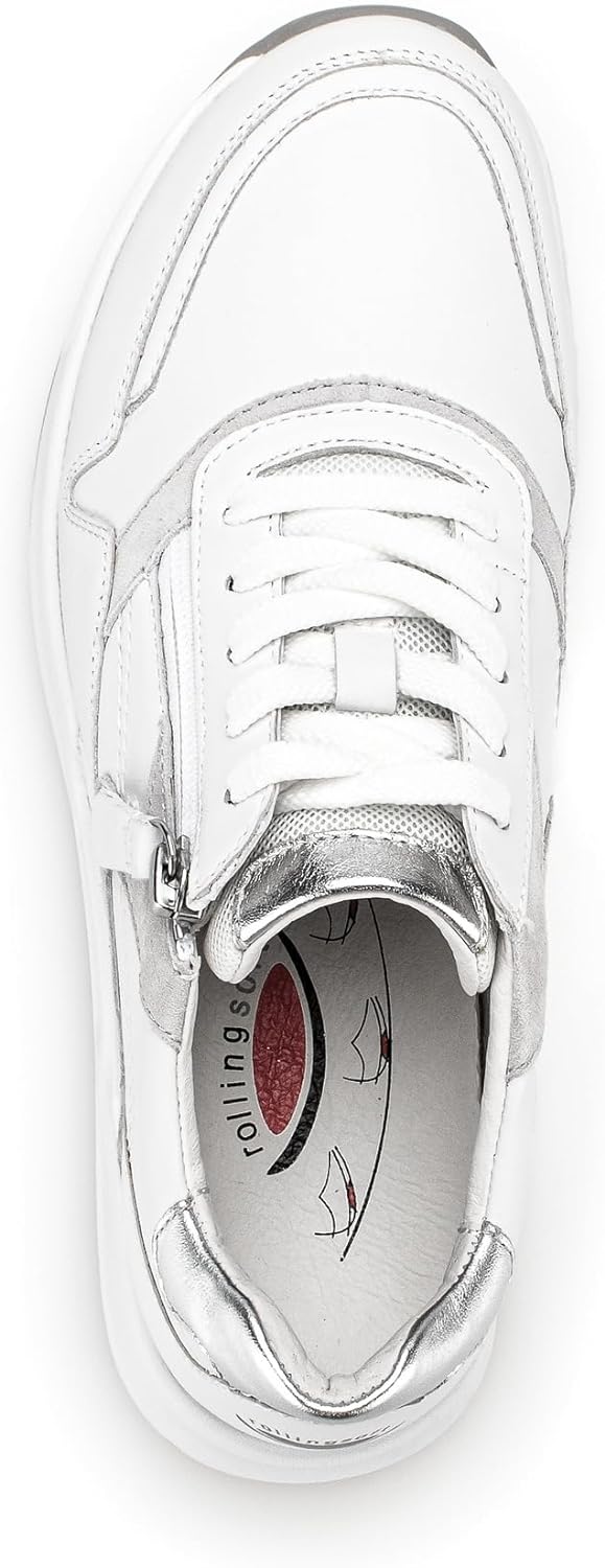 Gabor Shoes Sneaker - Weiß / Silber Leder/Textil