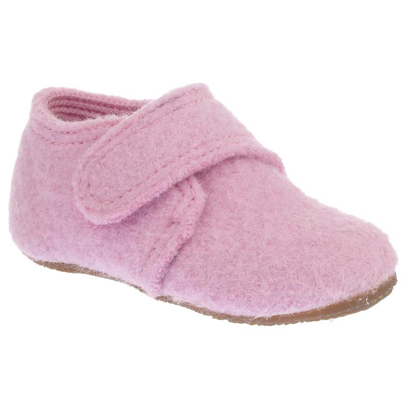 Babyklettschuh - Powder Pink Wolle