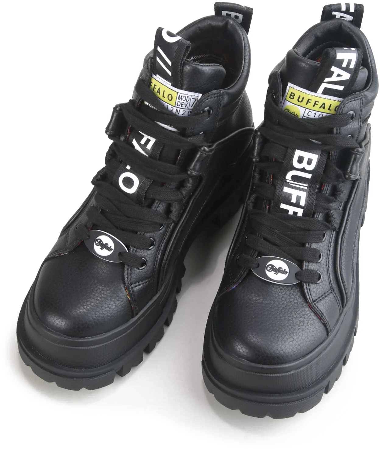 Aspha Nc - Lace Up Sneaker - Black Imitation leather