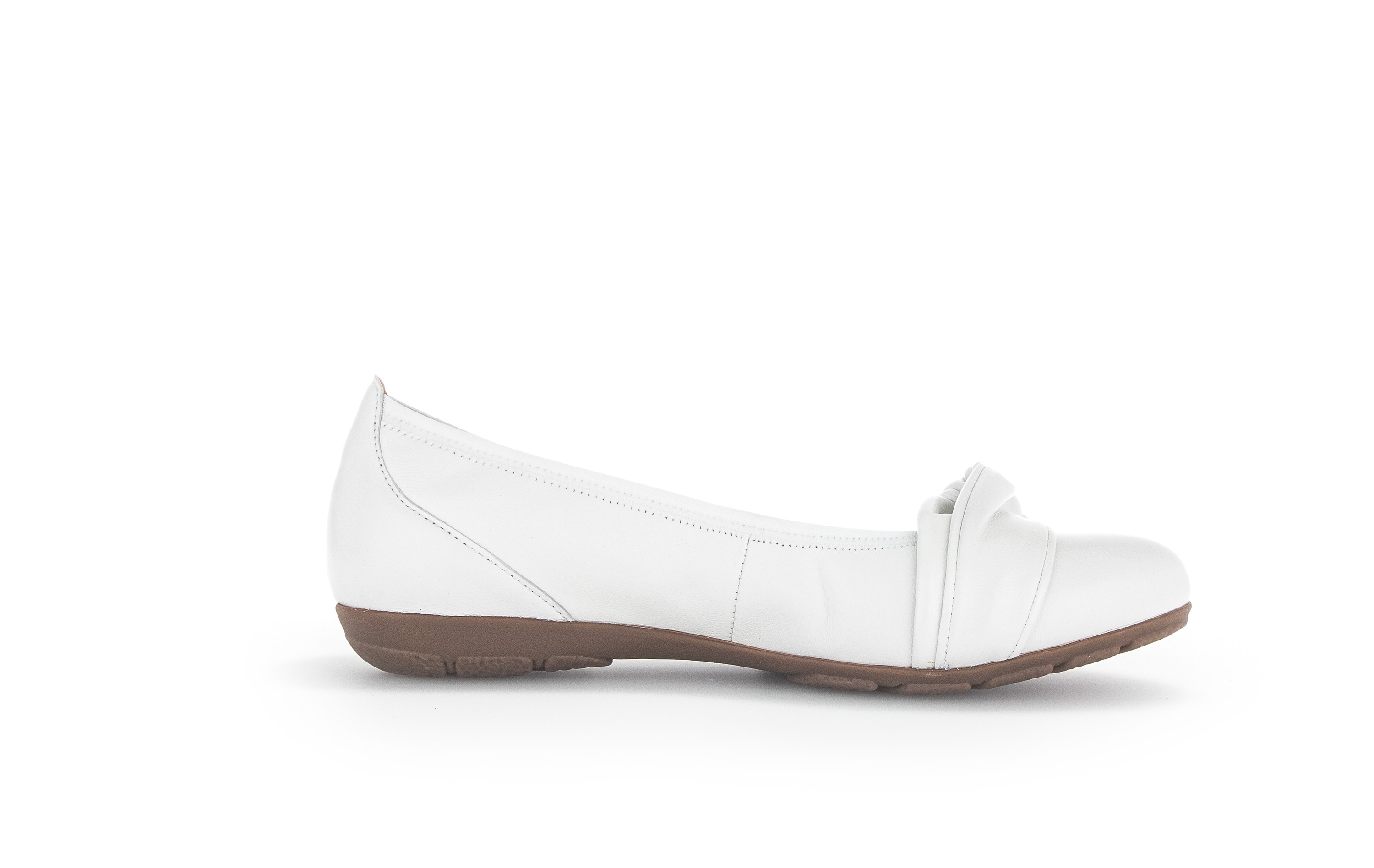 Ballerina - White smooth leather