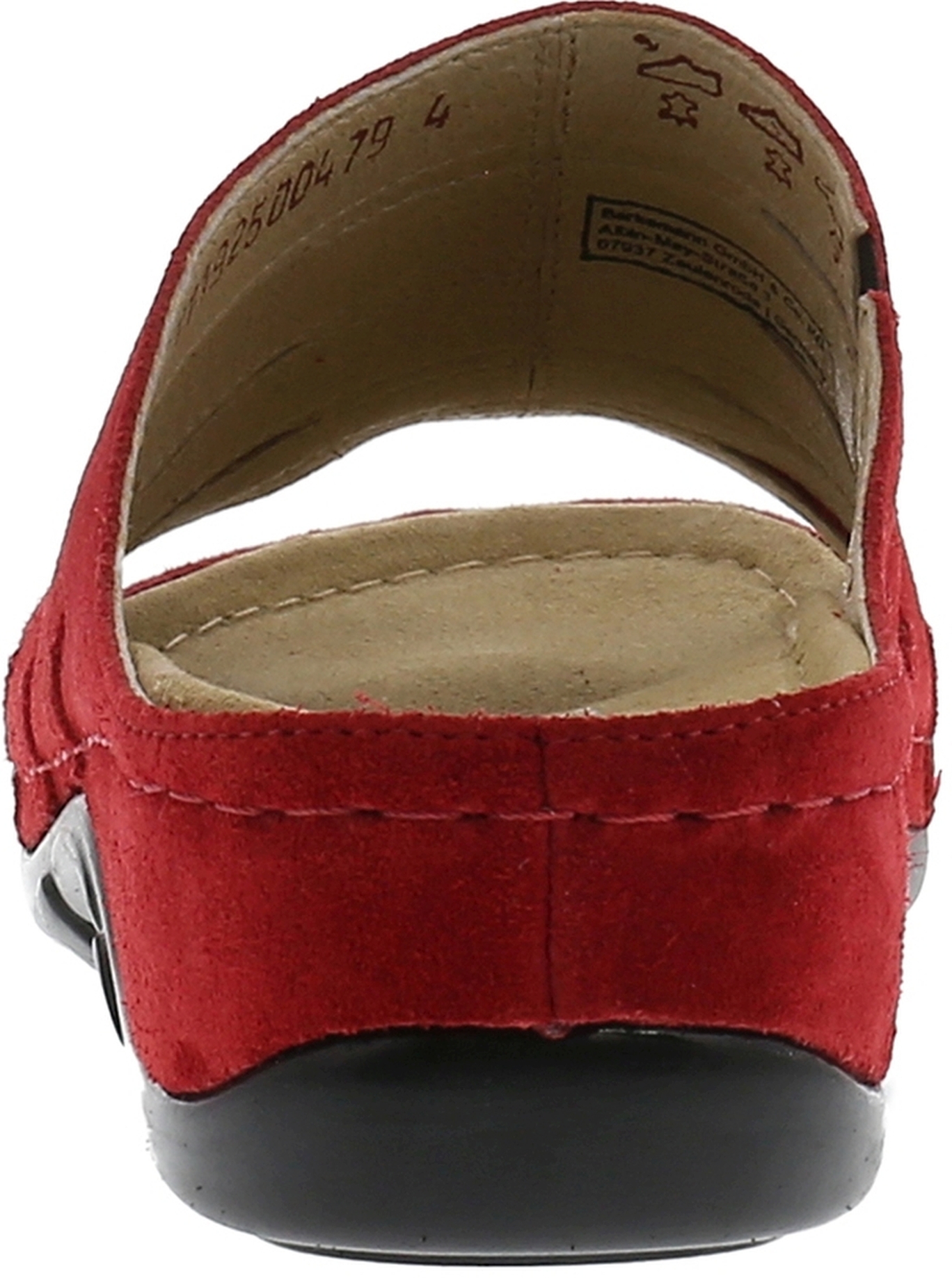 Bine Red suede leather